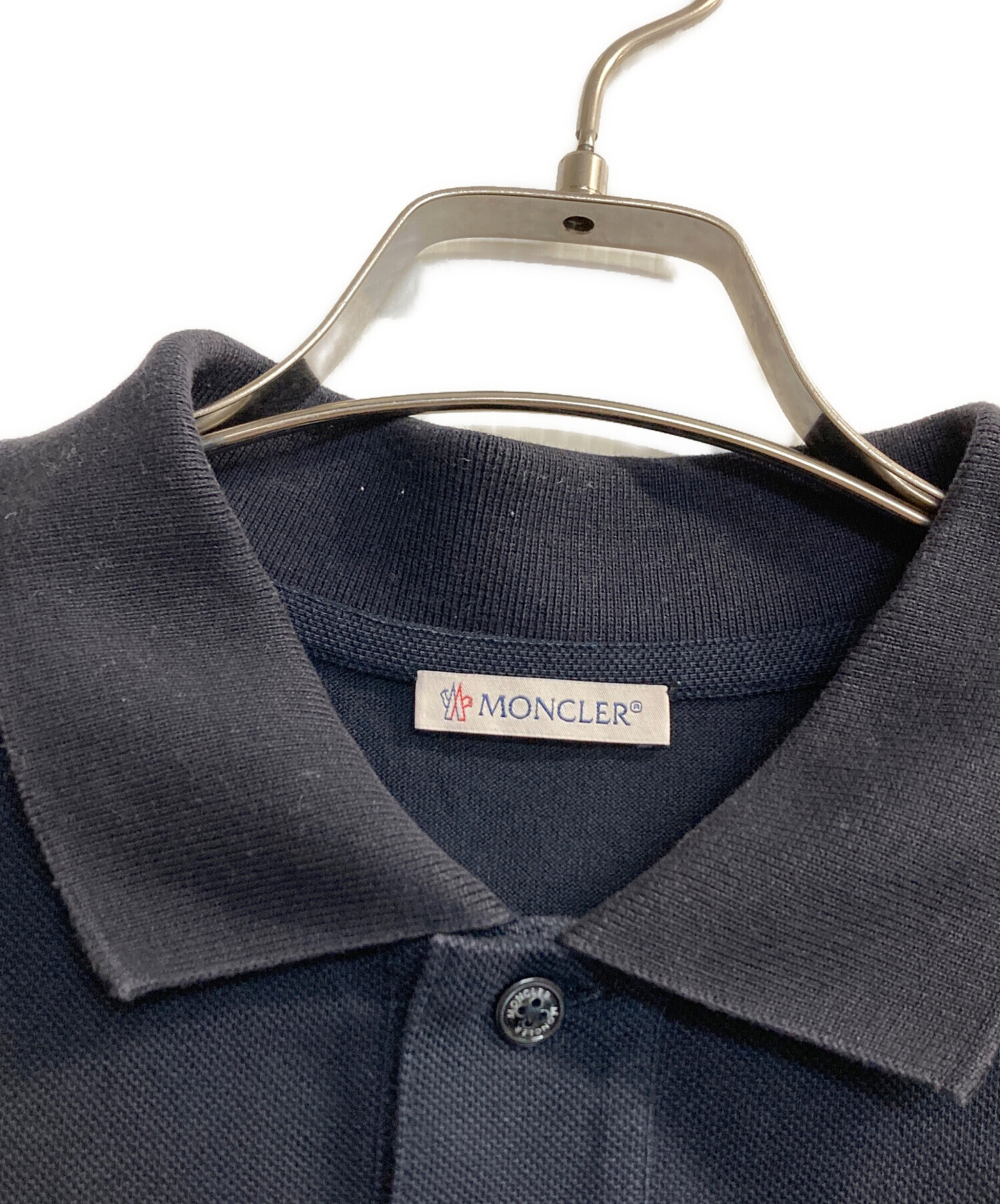MONCLER / ポロシャツ（ネイビー）［M］ 中古・古着通販】MONCLER (モンクレール) ポロシャツ ネイビー サイズ