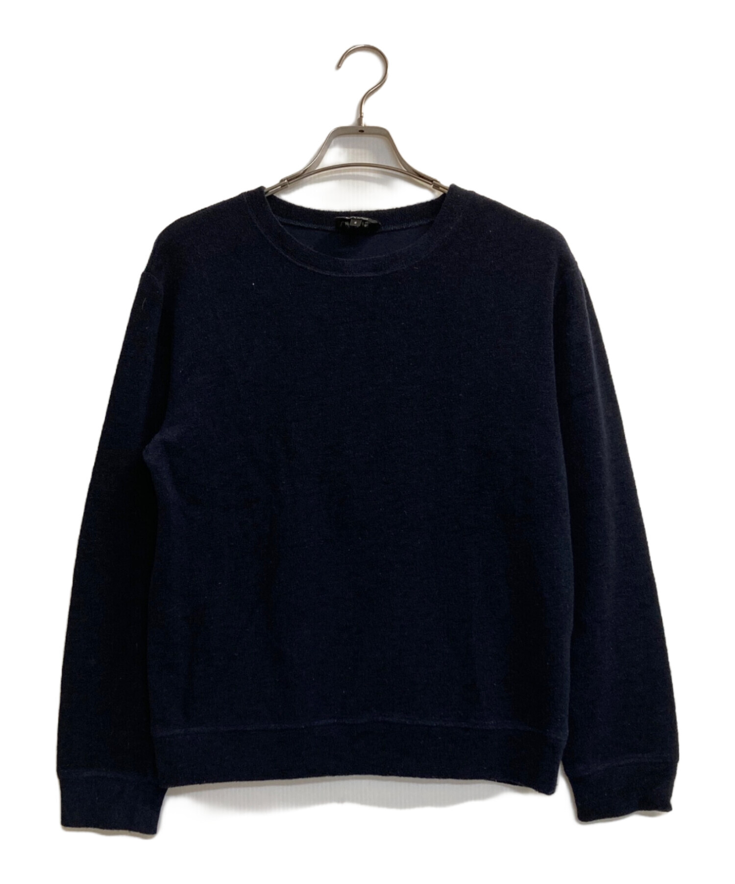 A.P.C. アーペーセー ニット・セーター S 紺 【古着】【中古】【送料無料】 中古・古着通販】A.P.C. (アーペーセー) フレンチテリークルーネック