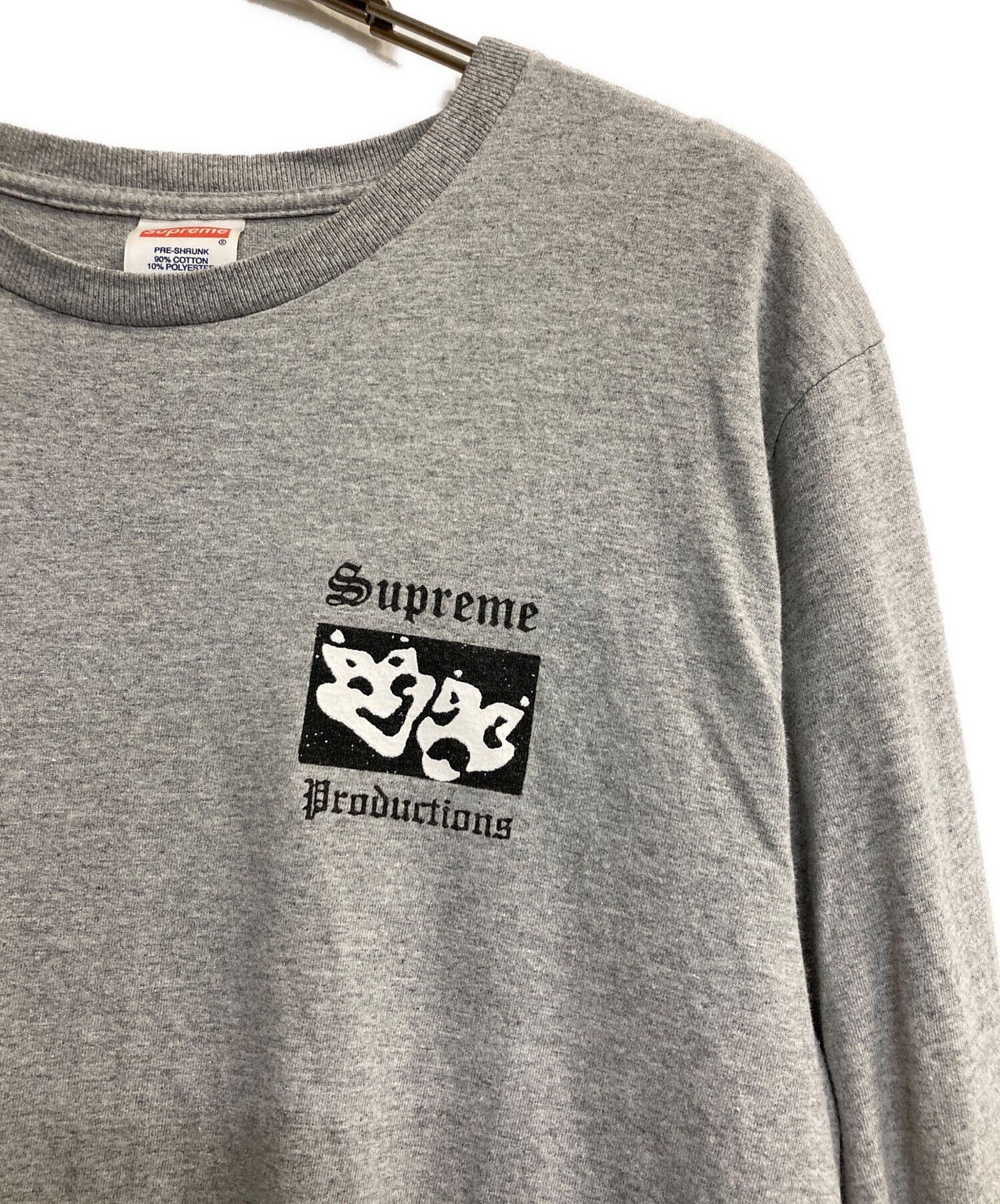 中古・古着通販】SUPREME (シュプリーム) Productions L/S Tee グレー