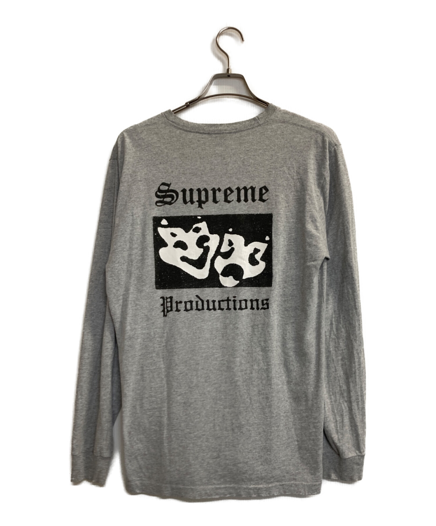 ぬ*り様 Supreme 縦ロゴTシャツ グレー old skate ストリート 中古・古着通販】SUPREME (シュプリーム) Productions L/S Tee グレー