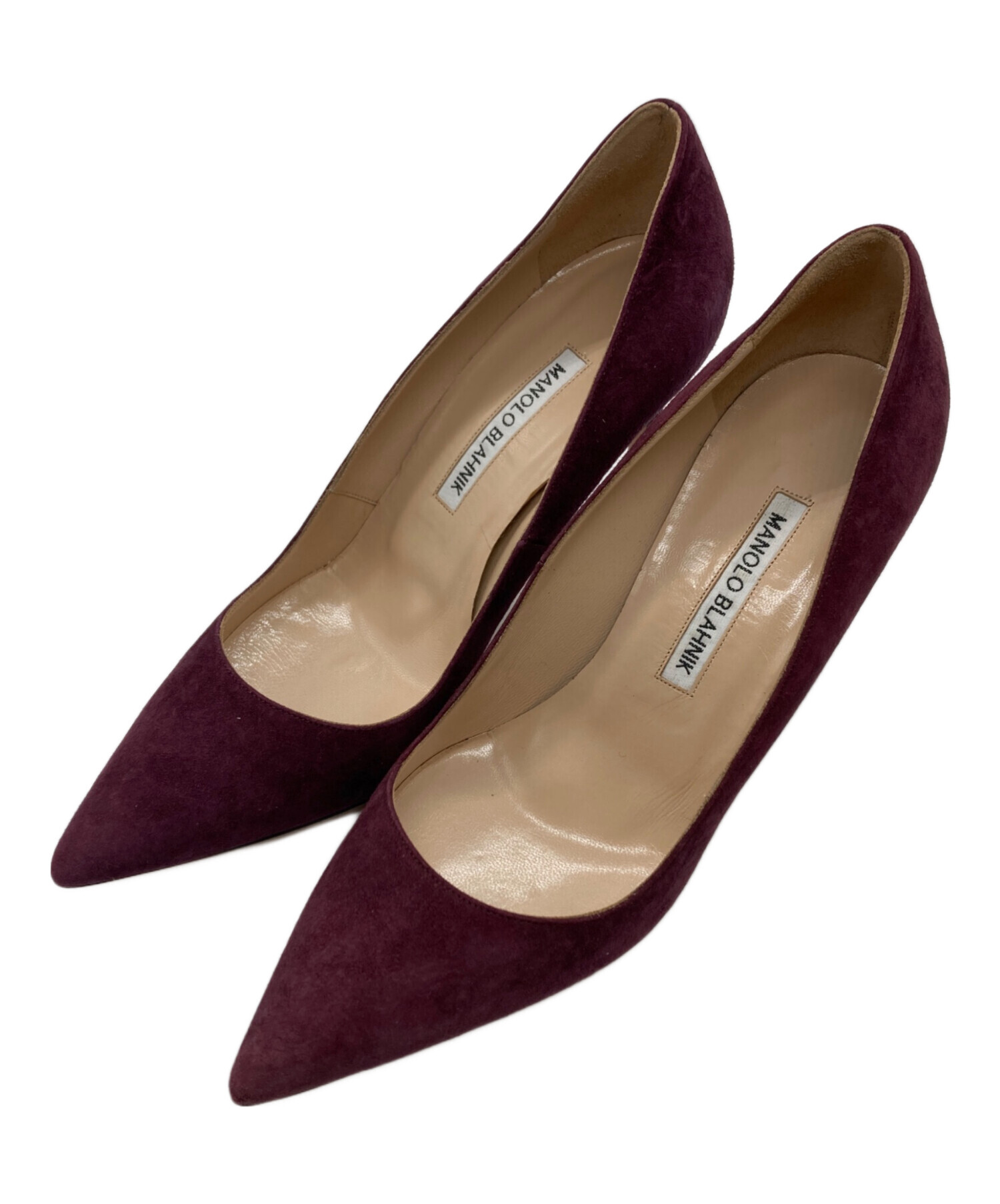 中古・古着通販】Manolo Blahnik (マノロブラニク) スエードピンヒール