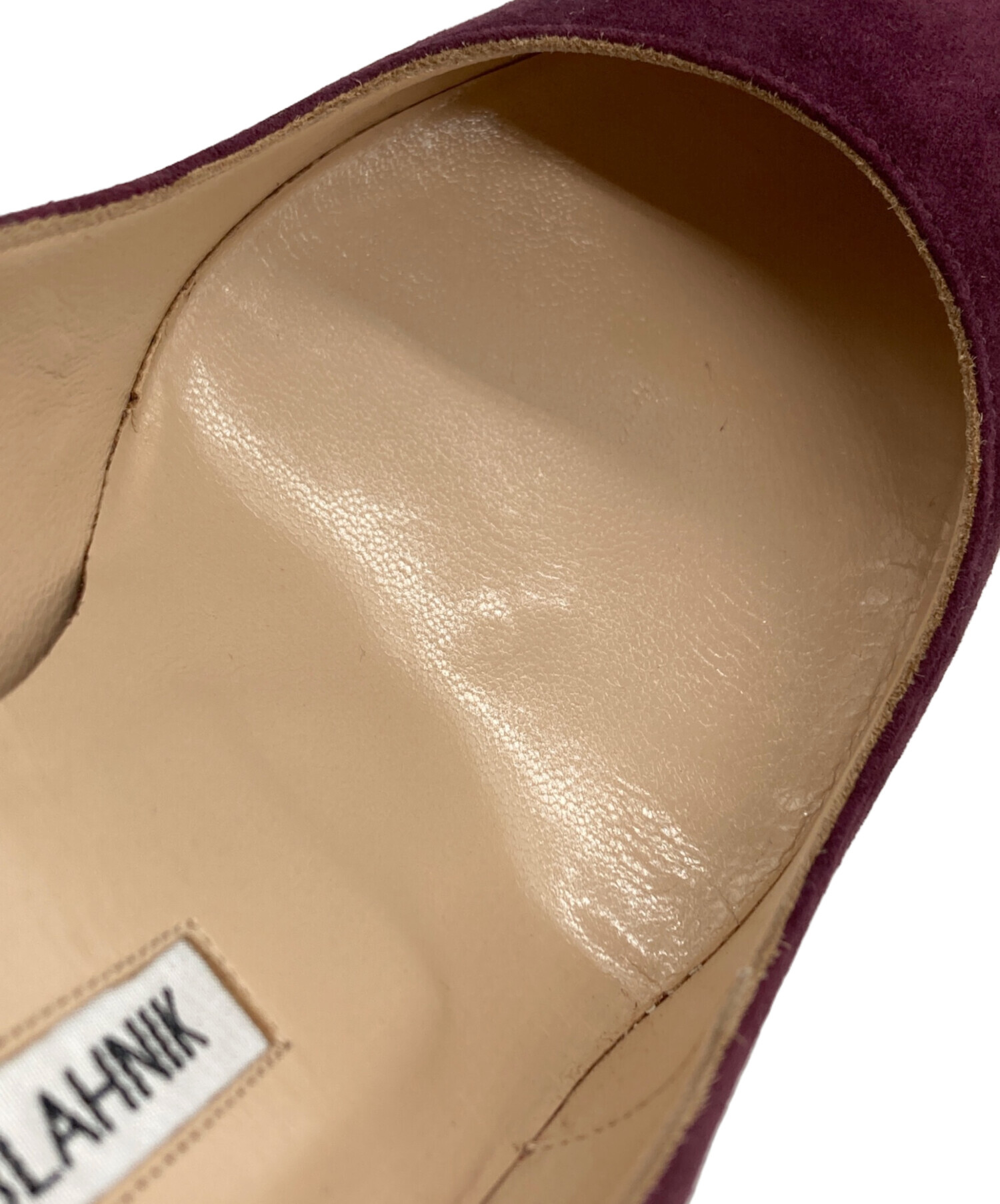 中古・古着通販】Manolo Blahnik (マノロブラニク) スエードピンヒール