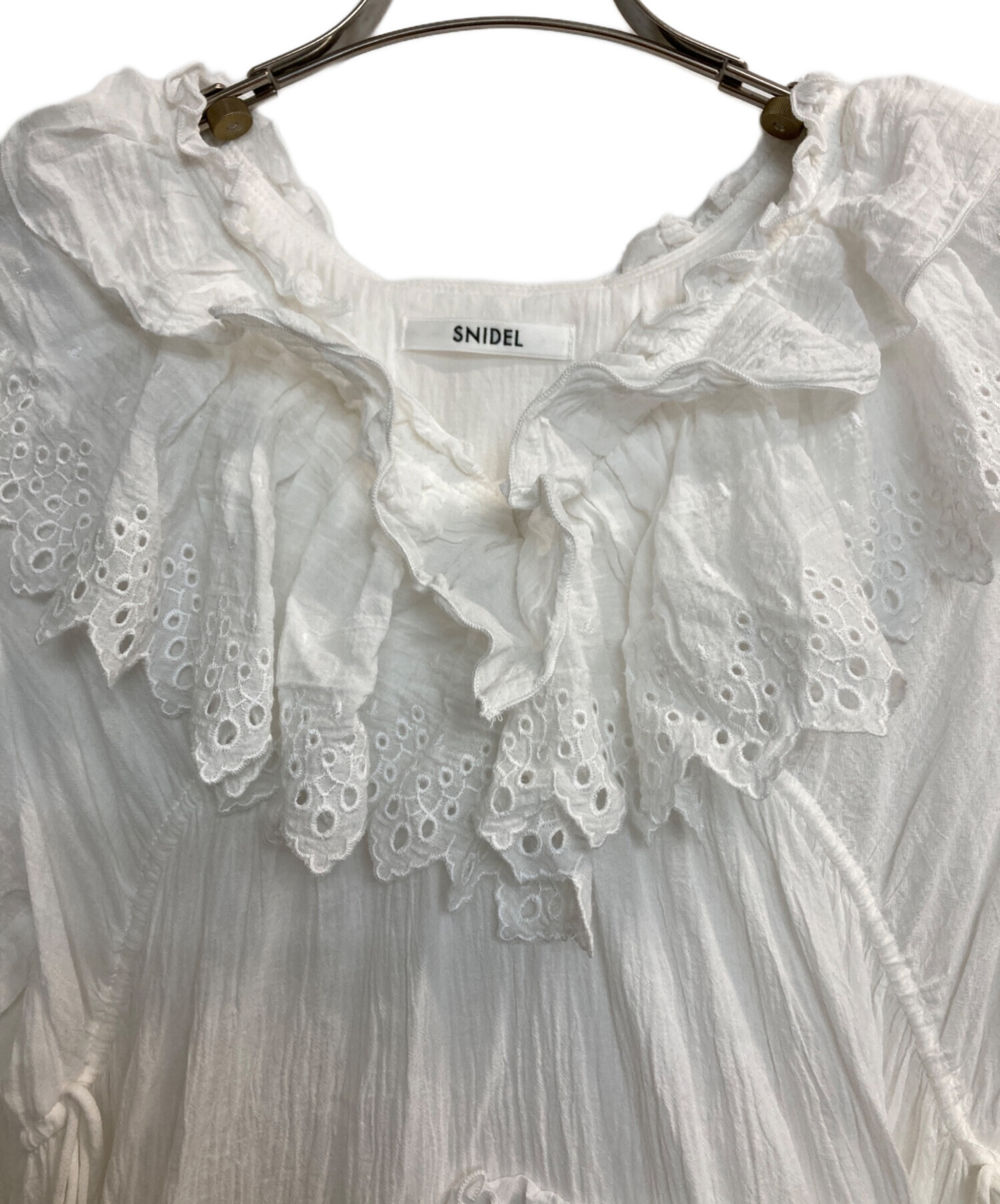 中古・古着通販】Snidel (スナイデル) コットンレースBOHOチュニック 