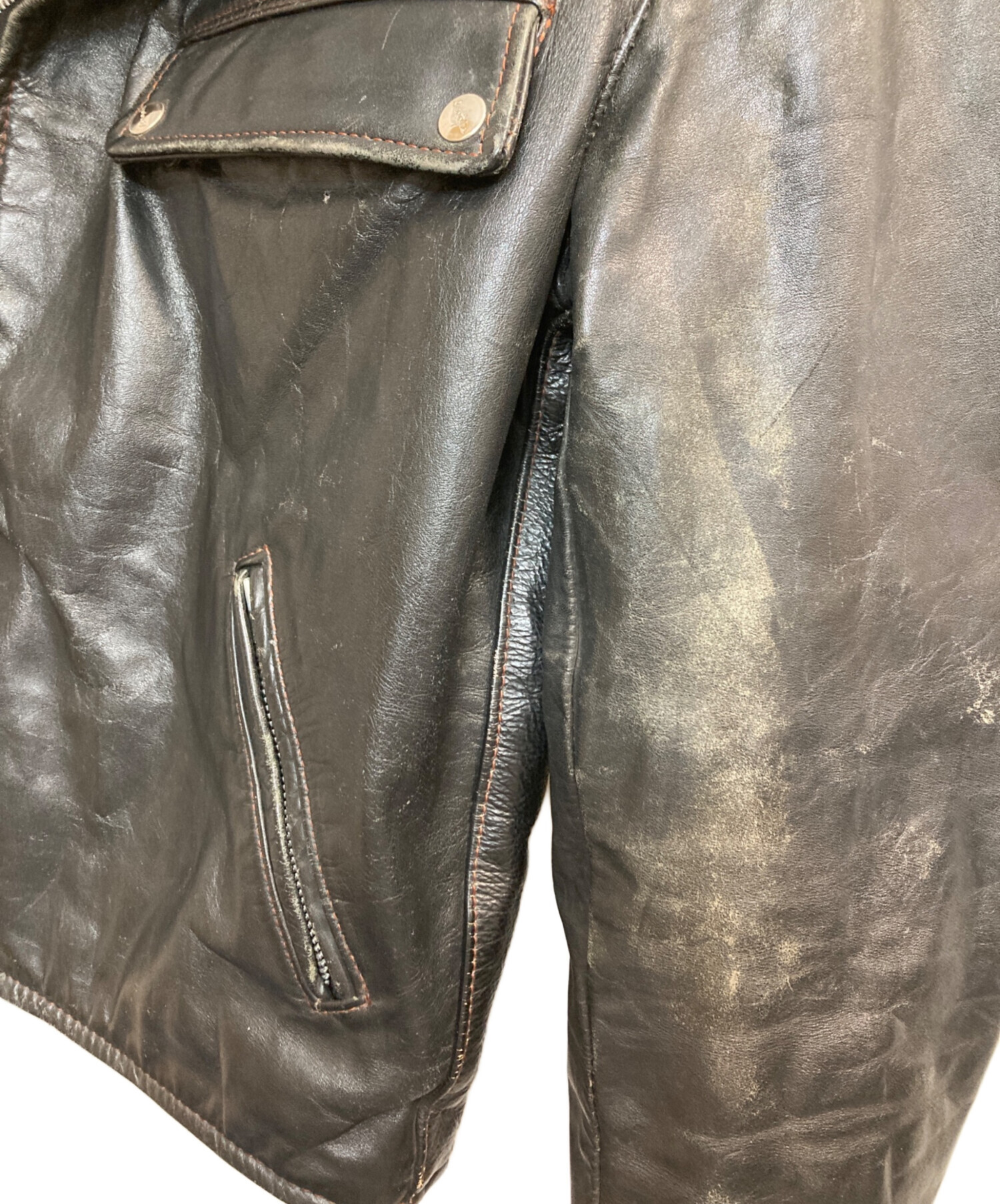 中古・古着通販】Brooks Leather Sportswear (ブルックス) ライダース