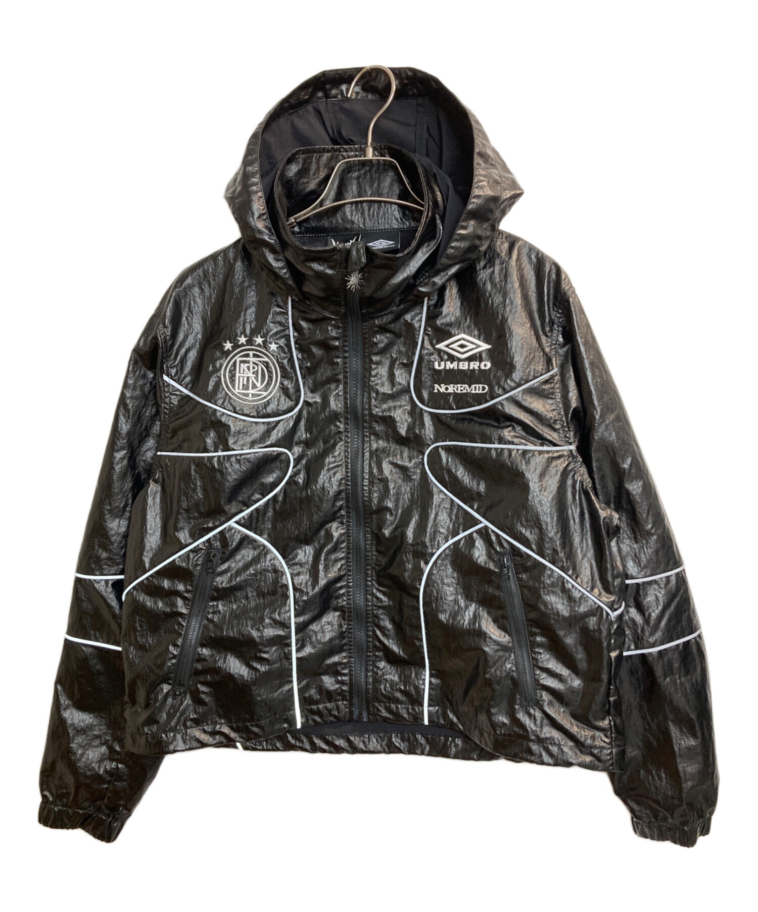 NOREMID×UMBRO ナイロンジャケット　ブラック 中古・古着通販】NOREMID (ノーリミッド) UMBRO (アンブロ) REFLECTIVE