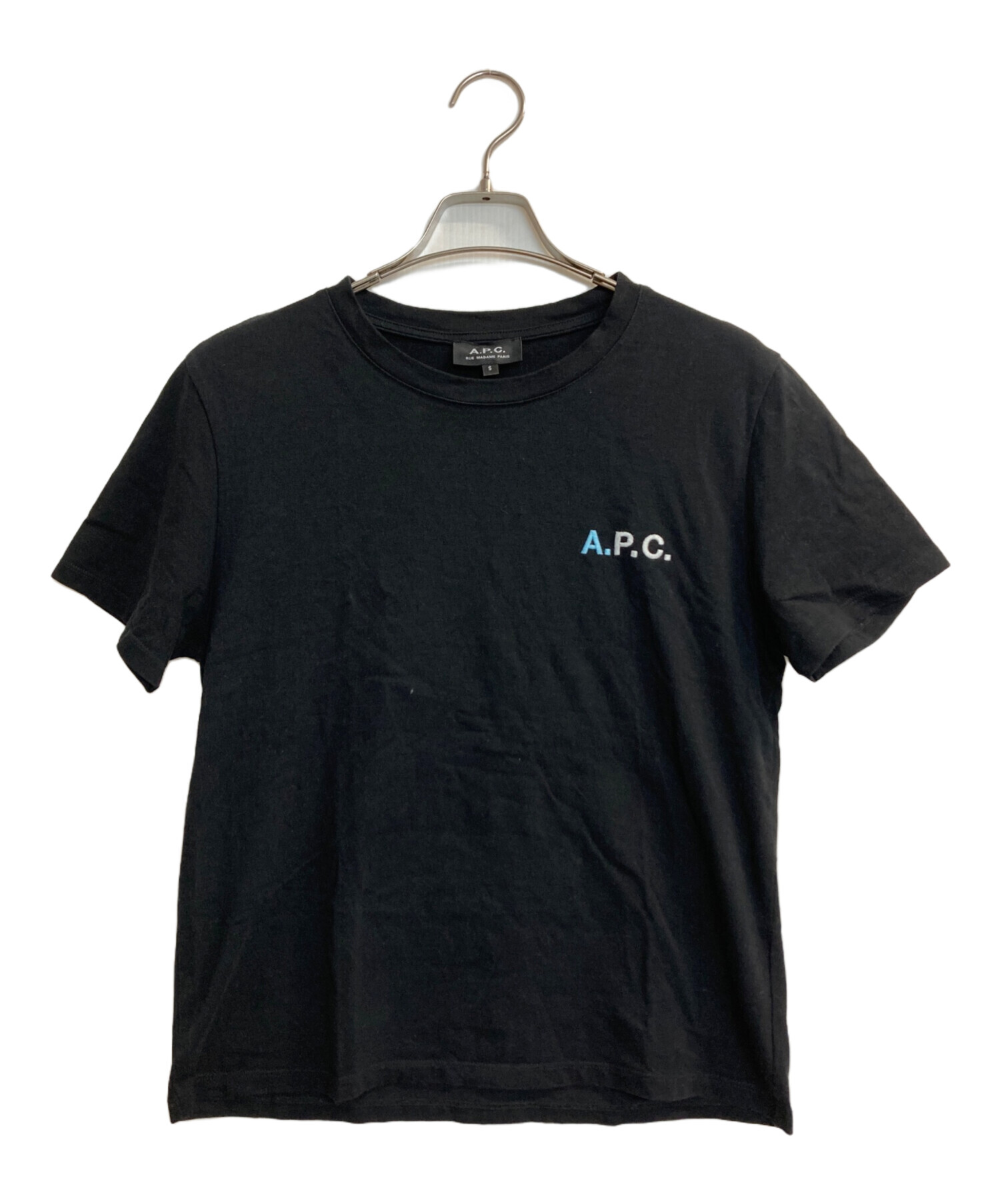 中古・古着通販】A.P.C. (アーペーセー) 刺繍ロゴクルーネックTee