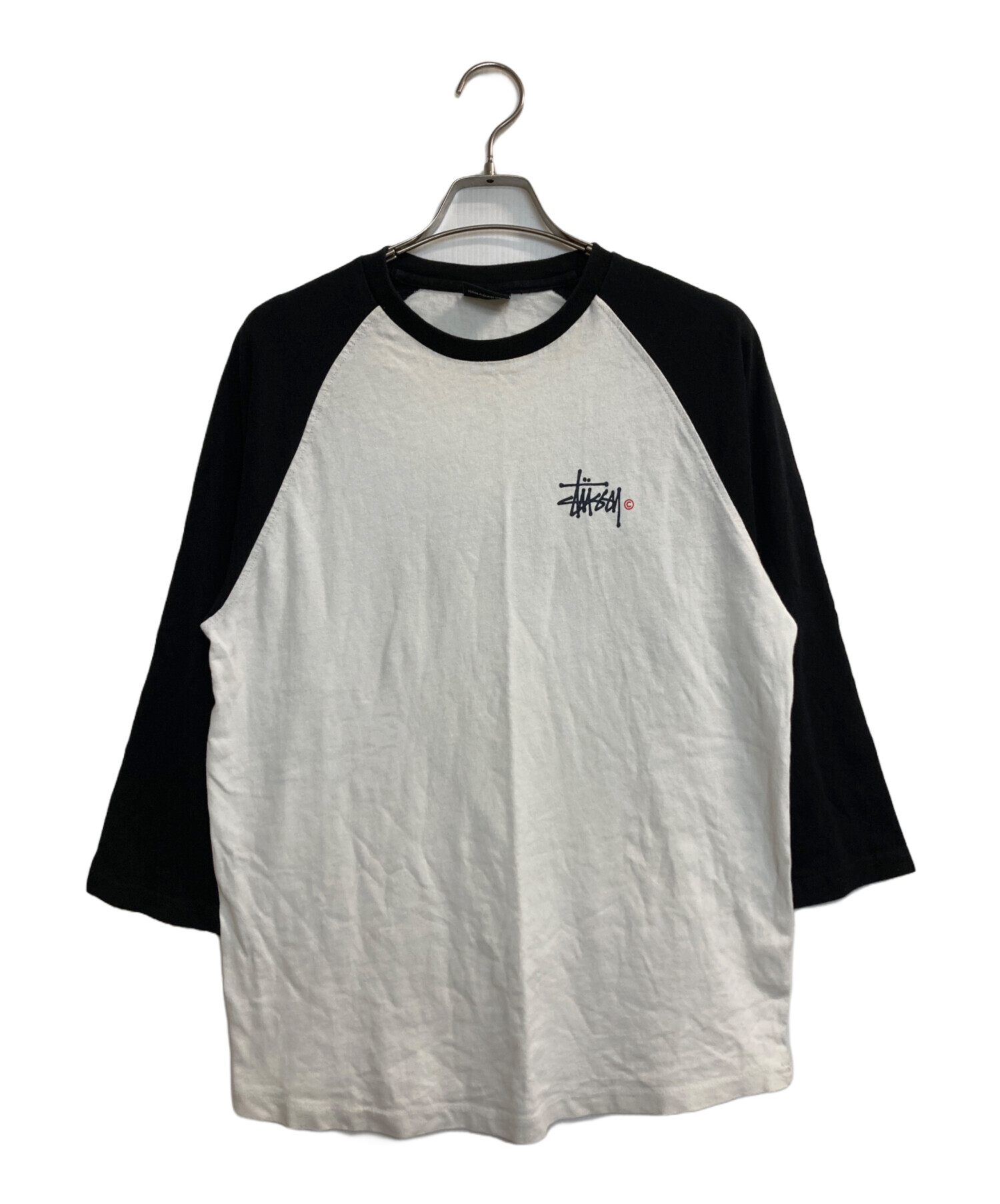 中古・古着通販】stussy (ステューシー) ラグランカットソー ブラック