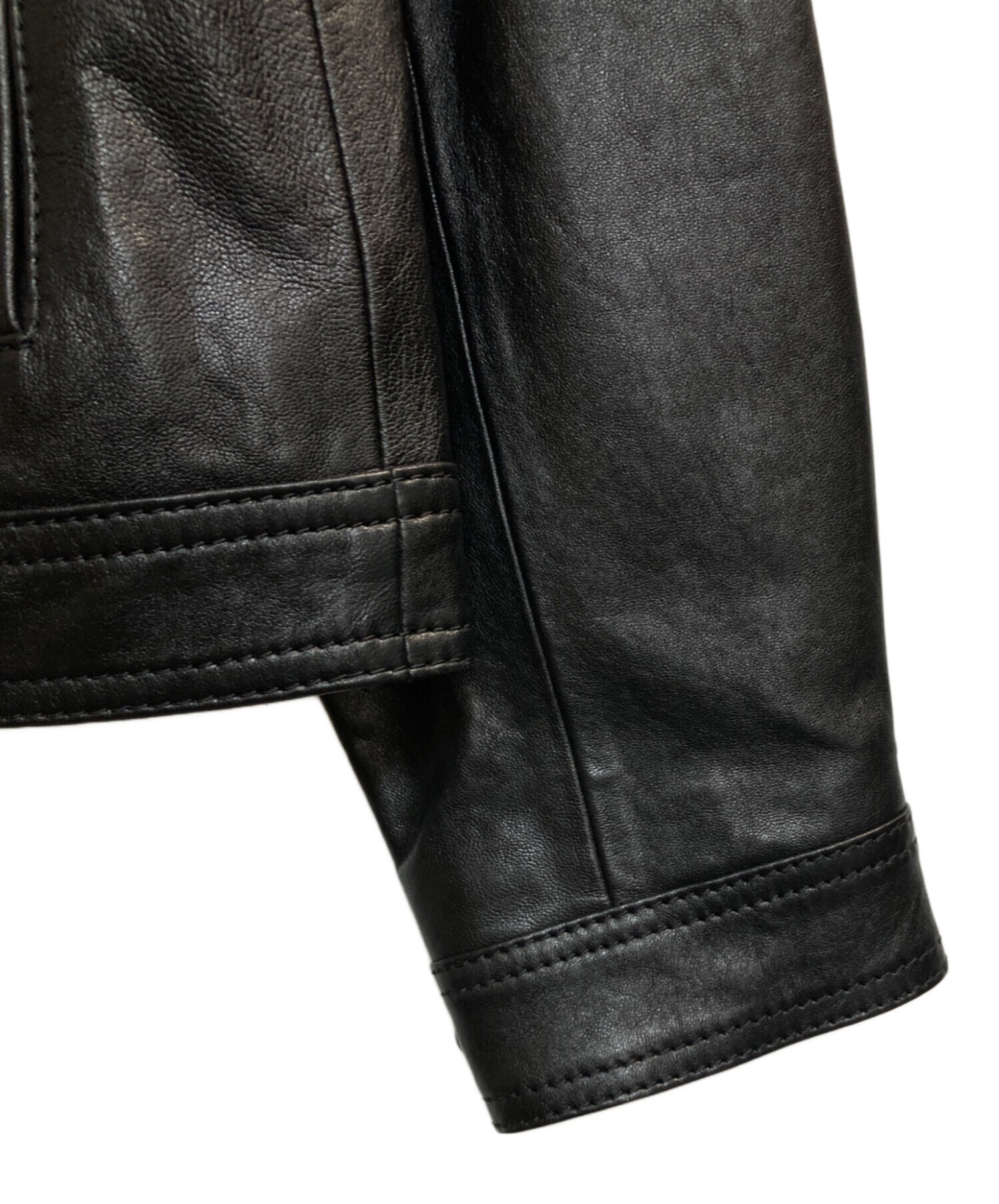 coachコーチ ラムレザージャケッ ト ブラック 中古・古着通販】COACH (コーチ) 1st typeラムレザートラッカー