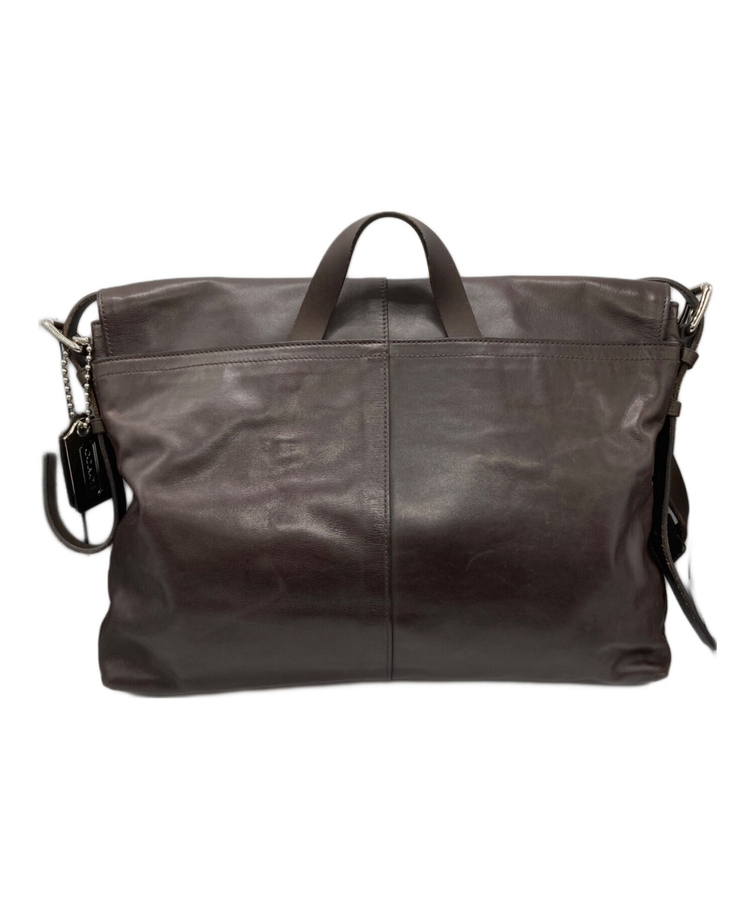 『中古美品』コーチ（coach）　メッセンジャーバッグ 中古・古着通販】COACH (コーチ) レザーメッセンジャーバッグ