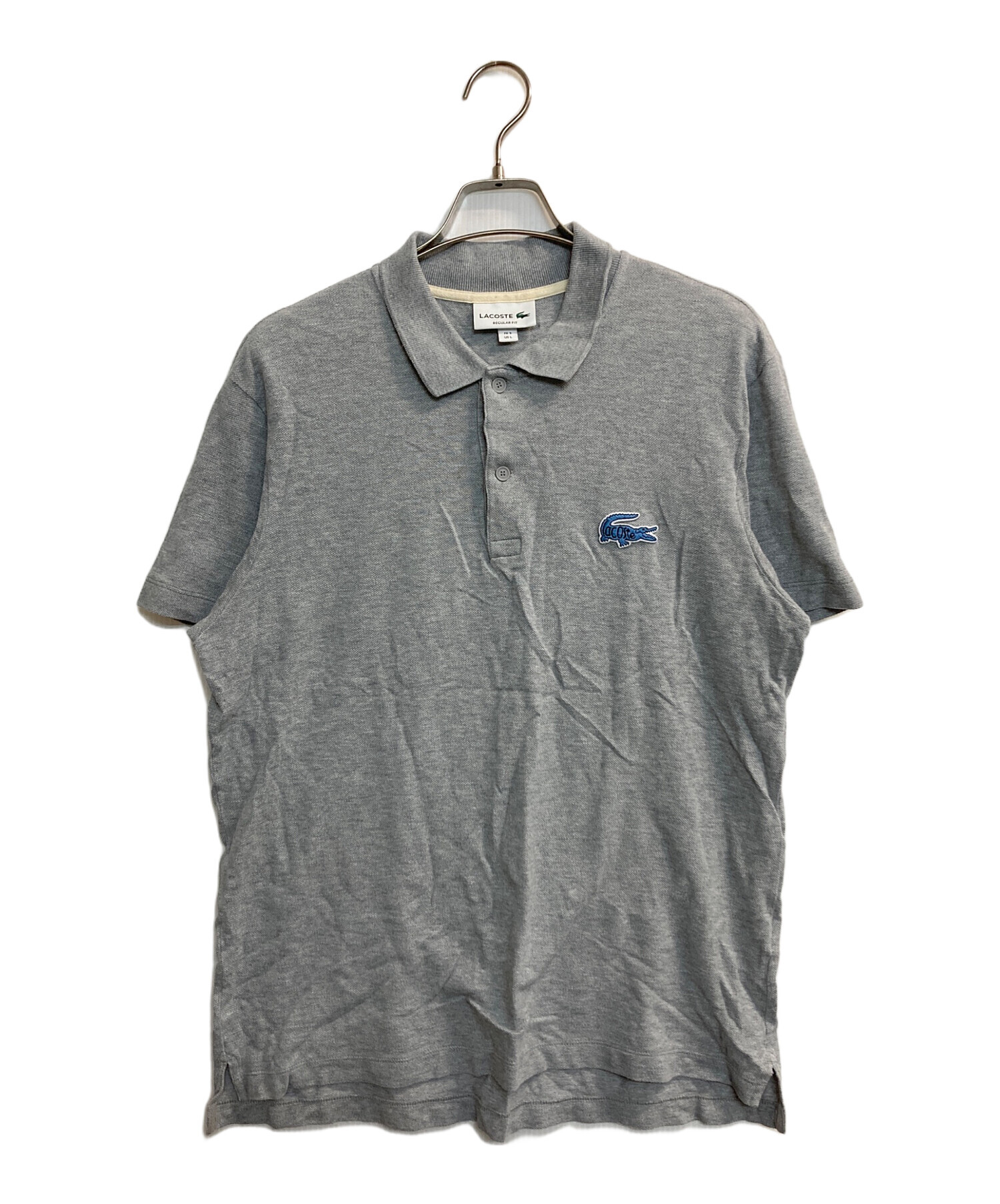 中古・古着通販】LACOSTE (ラコステ) ポロシャツ グレー サイズ:L