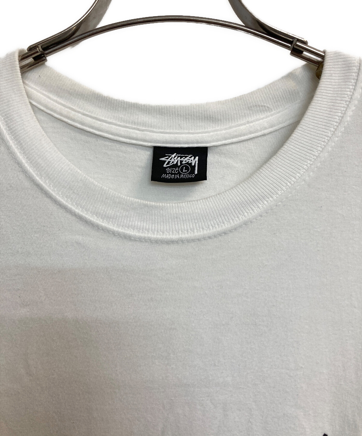 中古・古着通販】stussy (ステューシー) ロゴTシャツ ホワイト サイズ