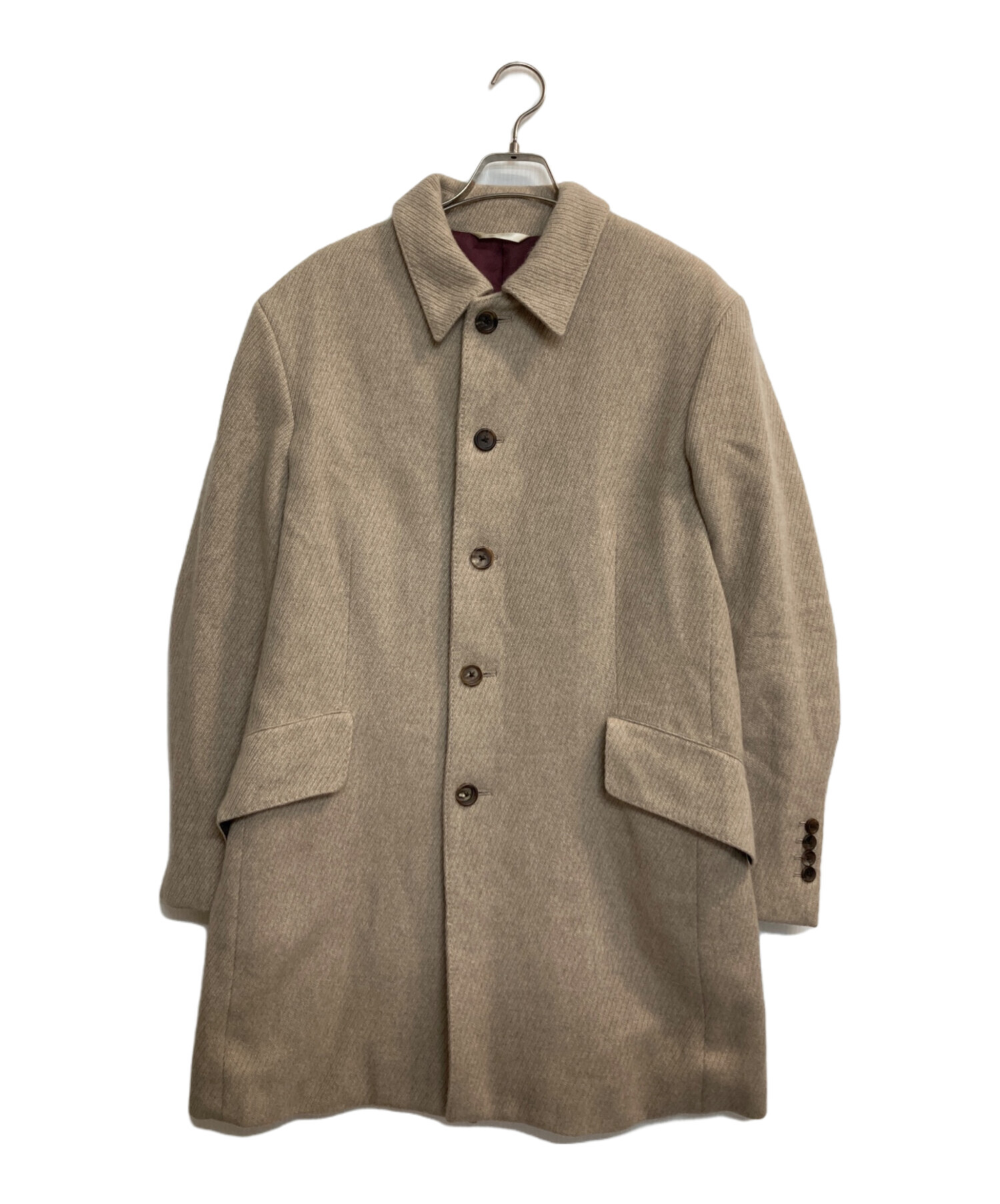 未使用級美品　ポールスミスコレクション　カシミヤ混ステンカラーコート　ブラウンM 中古・古着通販】Paul Smith COLLECTION (ポールスミス コレクション
