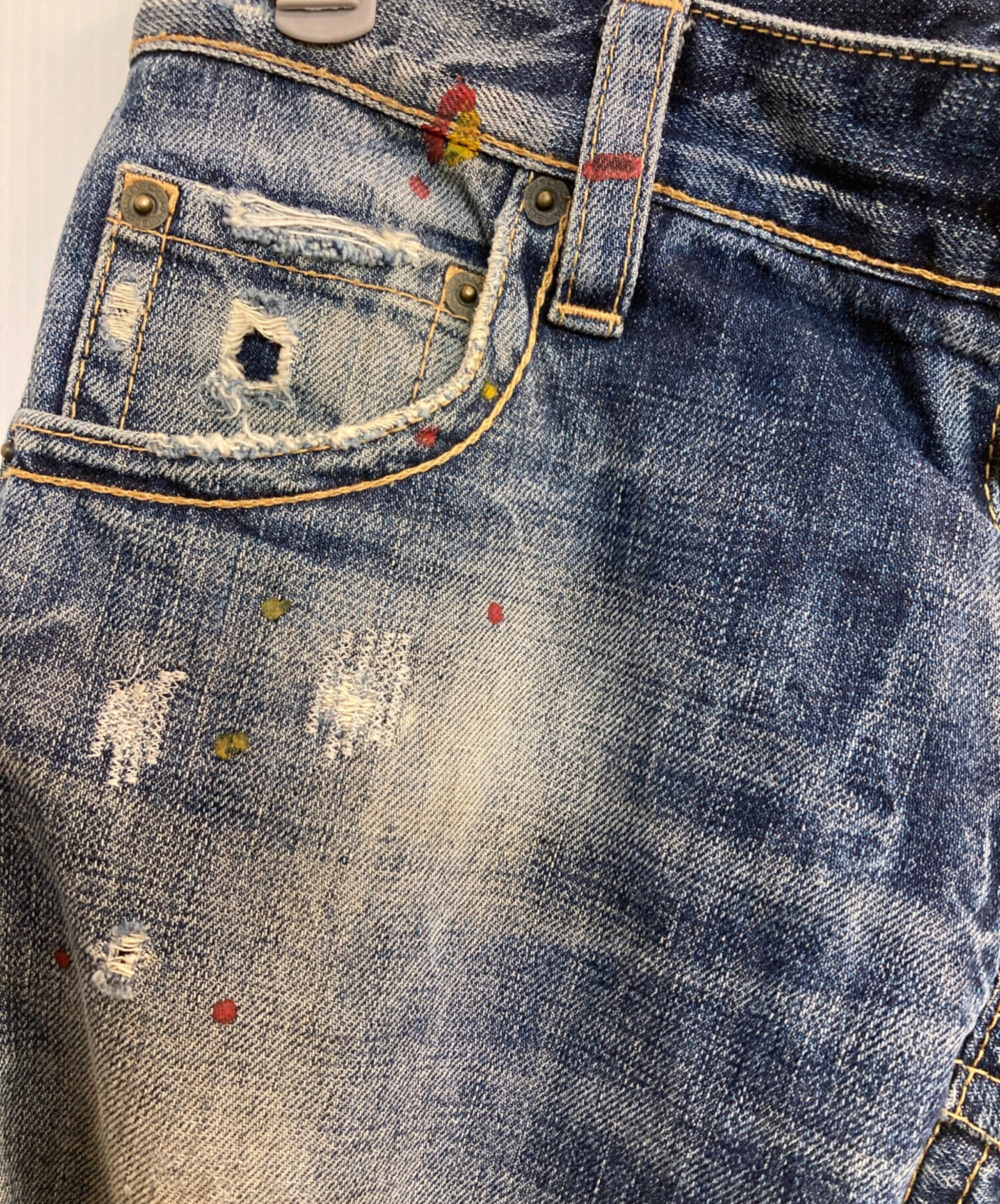 中古・古着通販】DSQUARED2 (ディースクエアード) ダメージペイント