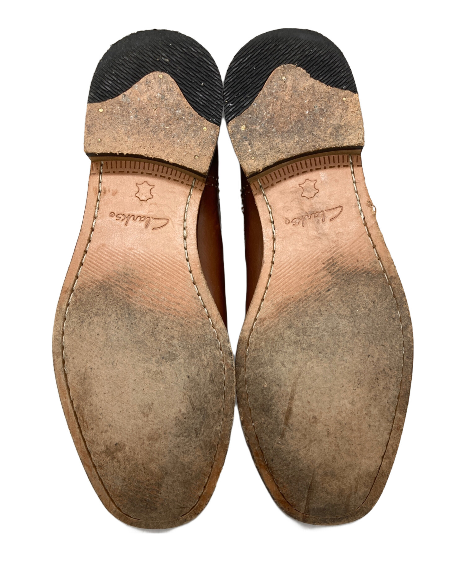 中古・古着通販】CLARKS (クラークス) レザーサイドゴアブーツ