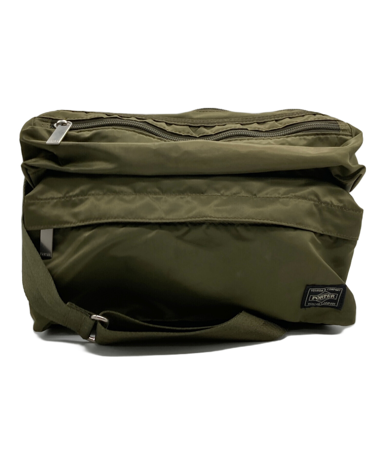 希少　未使用級　PORTER　ポーター　フレーム　ショルダーバッグ　カーキ 中古・古着通販】PORTER (ポーター) ショルダーバッグ カーキ