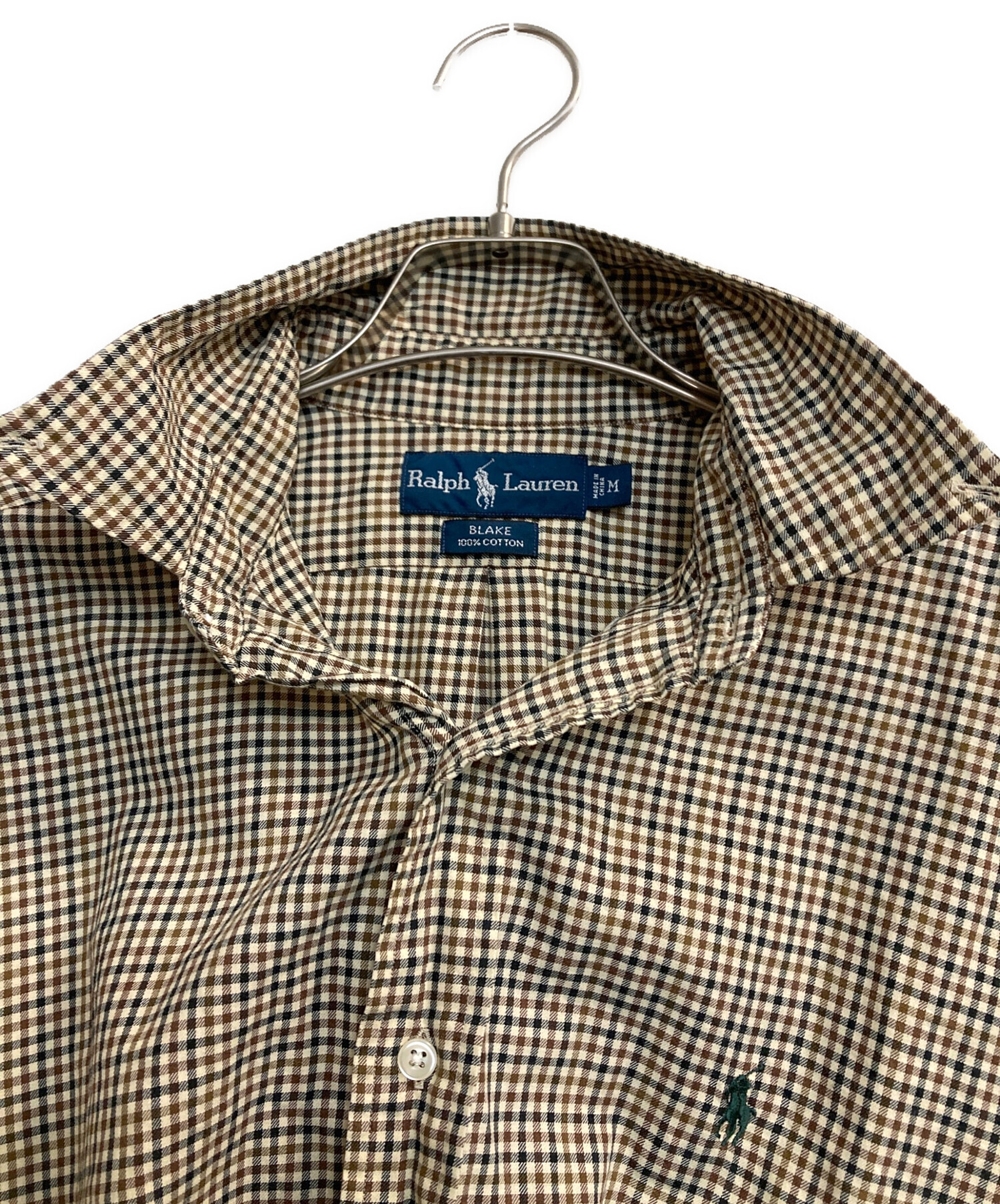 ラルフローレン リネンシルク BD長袖シャツ BLAKE ブラウン 古着 a2 中古・古着通販】POLO RALPH LAUREN (ポロ・ラルフローレン) 90s