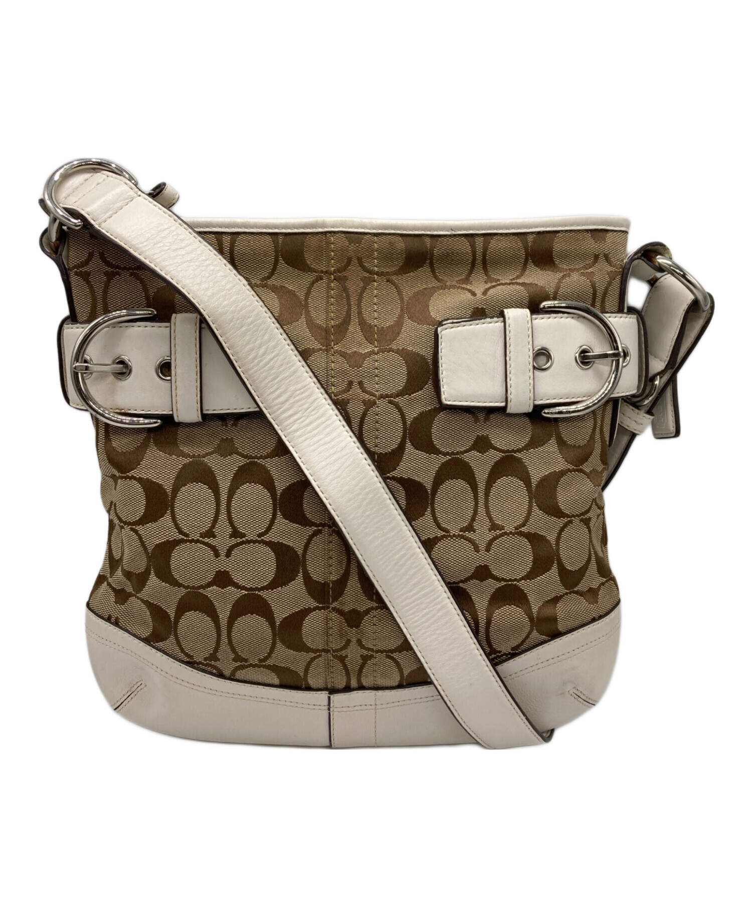 中古・古着通販】COACH (コーチ) シグネチャーショルダーバッグ