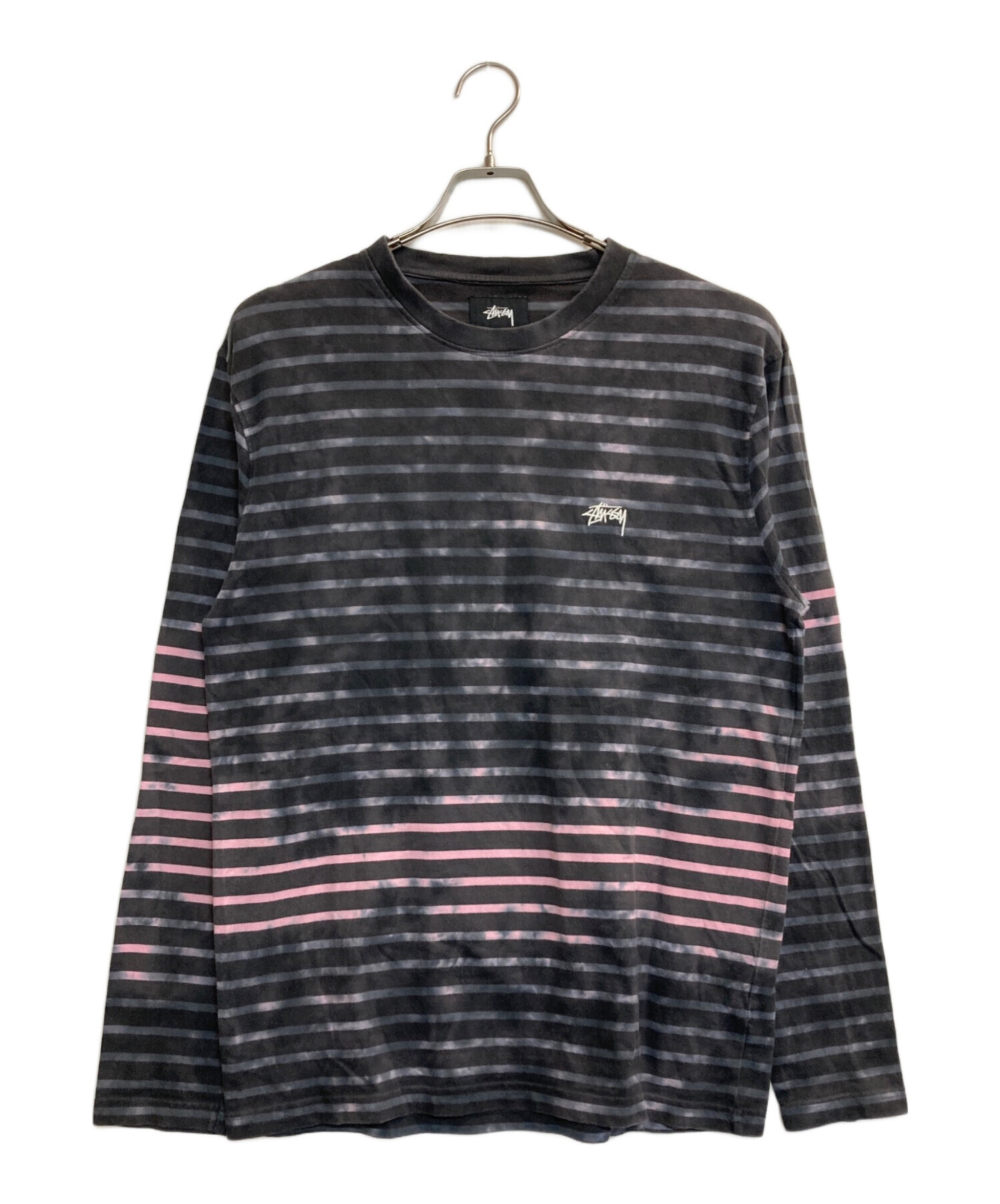 中古・古着通販】stussy (ステューシー) Bleach Stripe L/S Crew