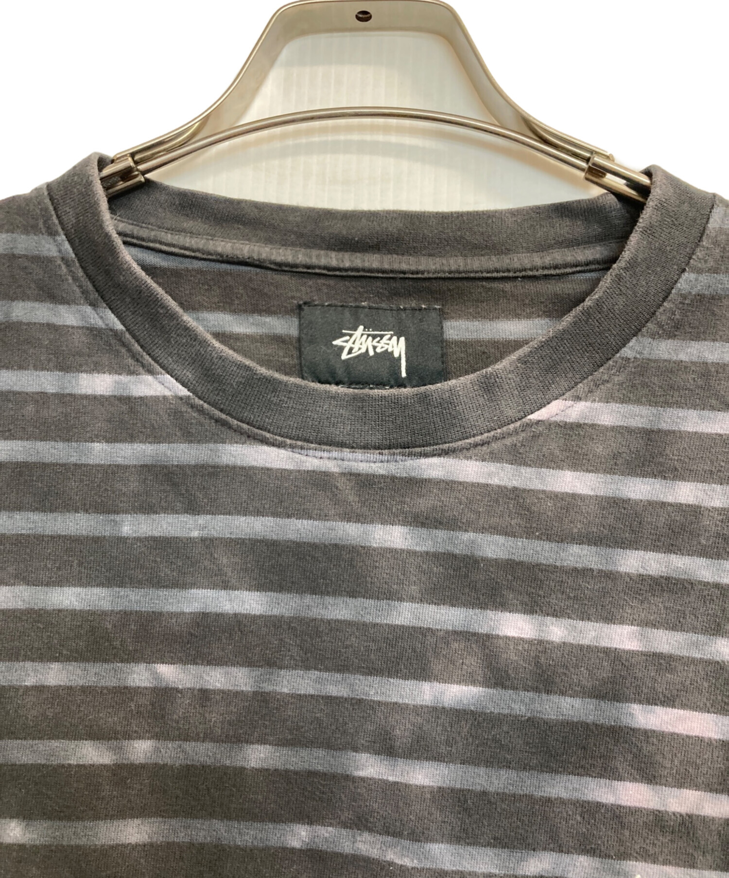 中古・古着通販】stussy (ステューシー) Bleach Stripe L/S Crew