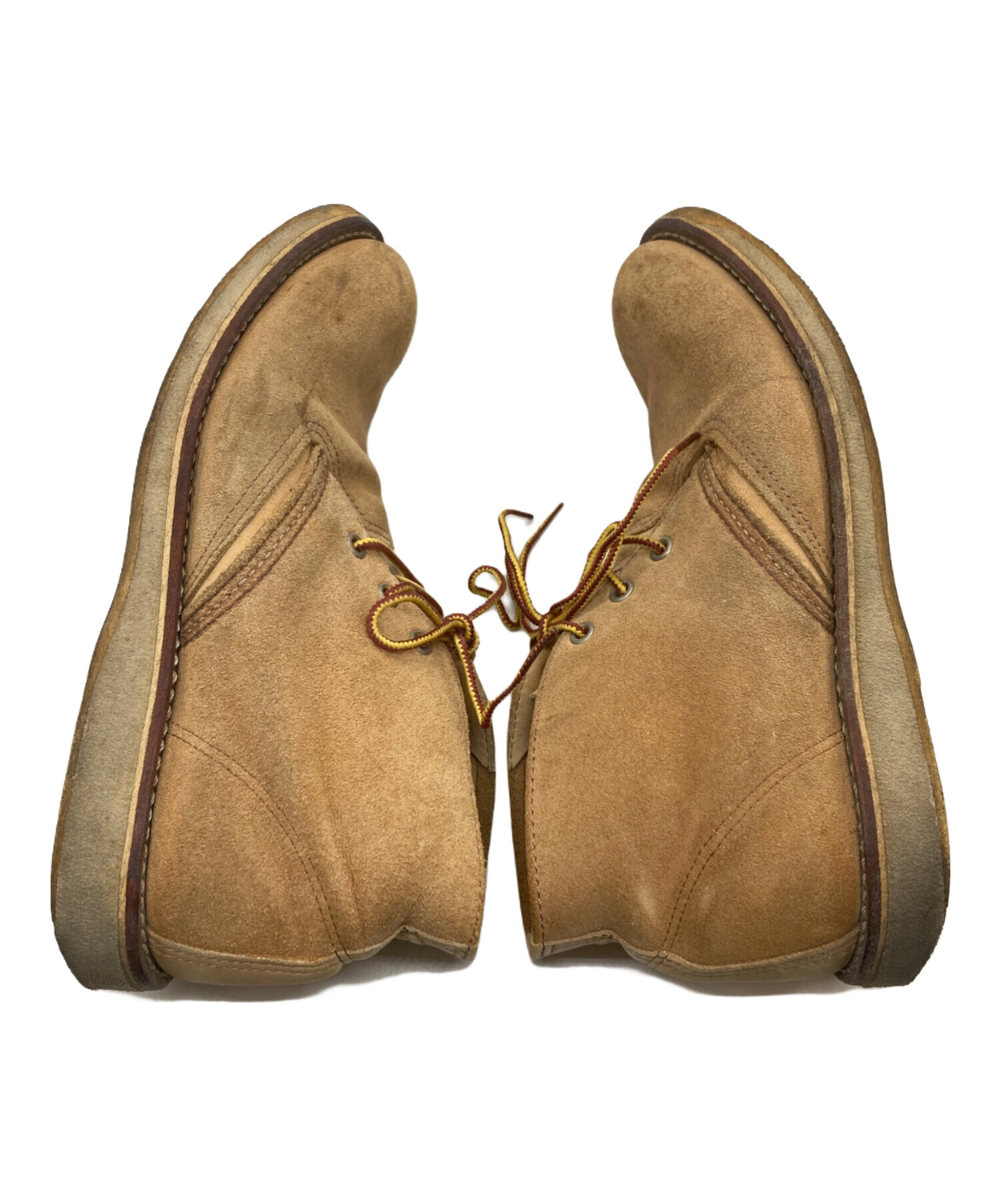 REDWING ブーツ US9 1/2(27.5cm位) ベージュ 【古着】【中古】 中古・古着通販】RED WING (レッドウィング) Work Chukka ベージュ