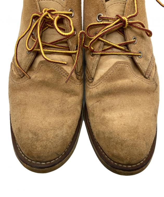 REDWING ブーツ US9 1/2(27.5cm位) ベージュ 【古着】【中古】 中古・古着通販】RED WING (レッドウィング) Work Chukka ベージュ