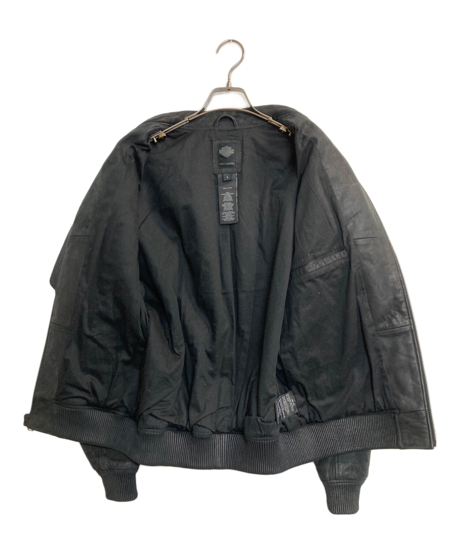 HARLEYライダースジャケット 中古・古着通販】HARLEY-DAVIDSON (ハーレーダビッドソン