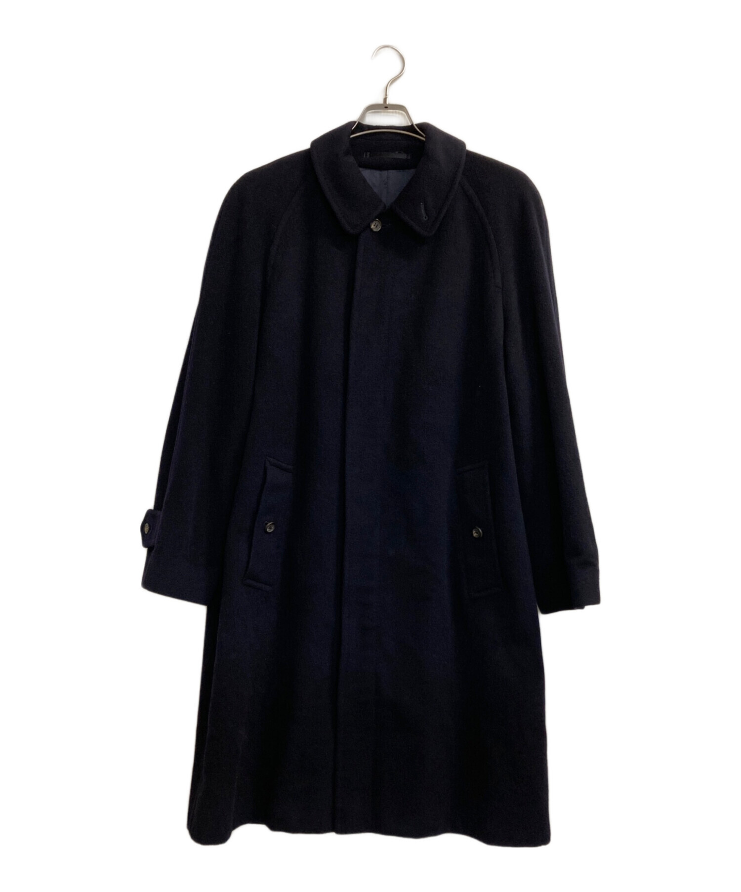 【美品】バーバリーロンドン カシミヤ アンゴラ ステンカラーコート ネイビー 中古・古着通販】Burberry's (バーバリーズ) カシミヤステンカラー