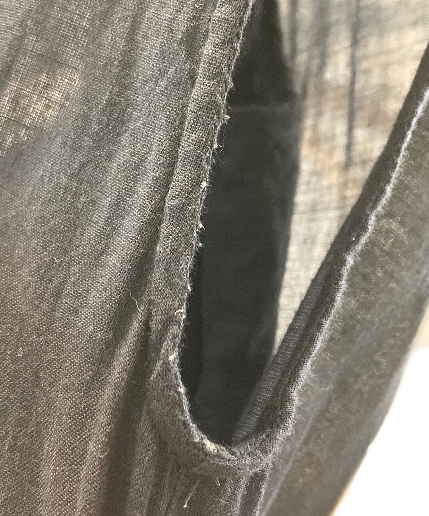 中古・古着通販】ne quittez pas (ヌキテパ) スリットネック コットン