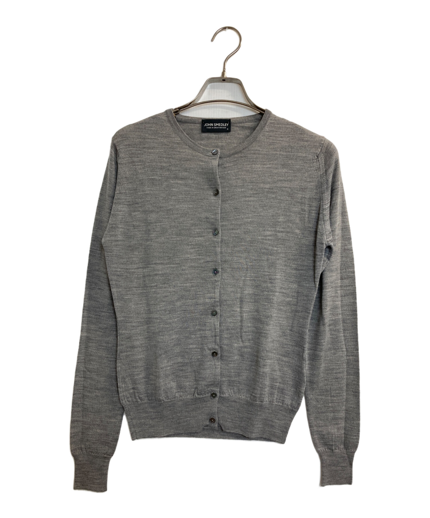 美品JOHN SMEDLEY ダークグレー カーディガン XL 中古・古着通販】JOHN SMEDLEY (ジョンスメドレー) ウールニット