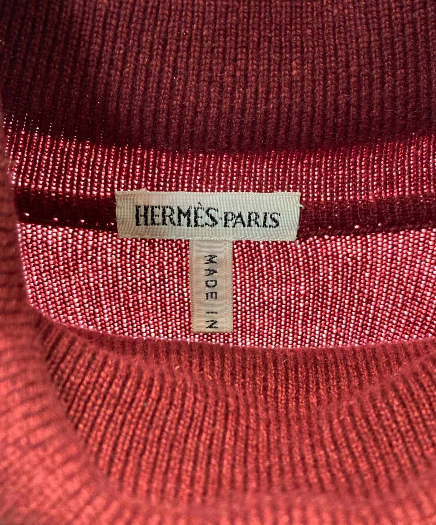 中古・古着通販】HERMES (エルメス) シルクスカーフドッキングカシミヤ