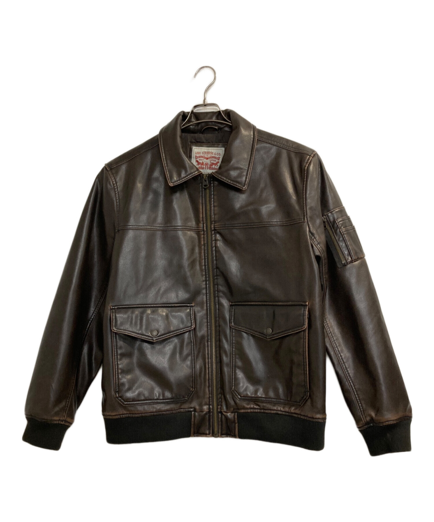 中古・古着通販】LEVI'S (リーバイス) エイジング加工エコレザー