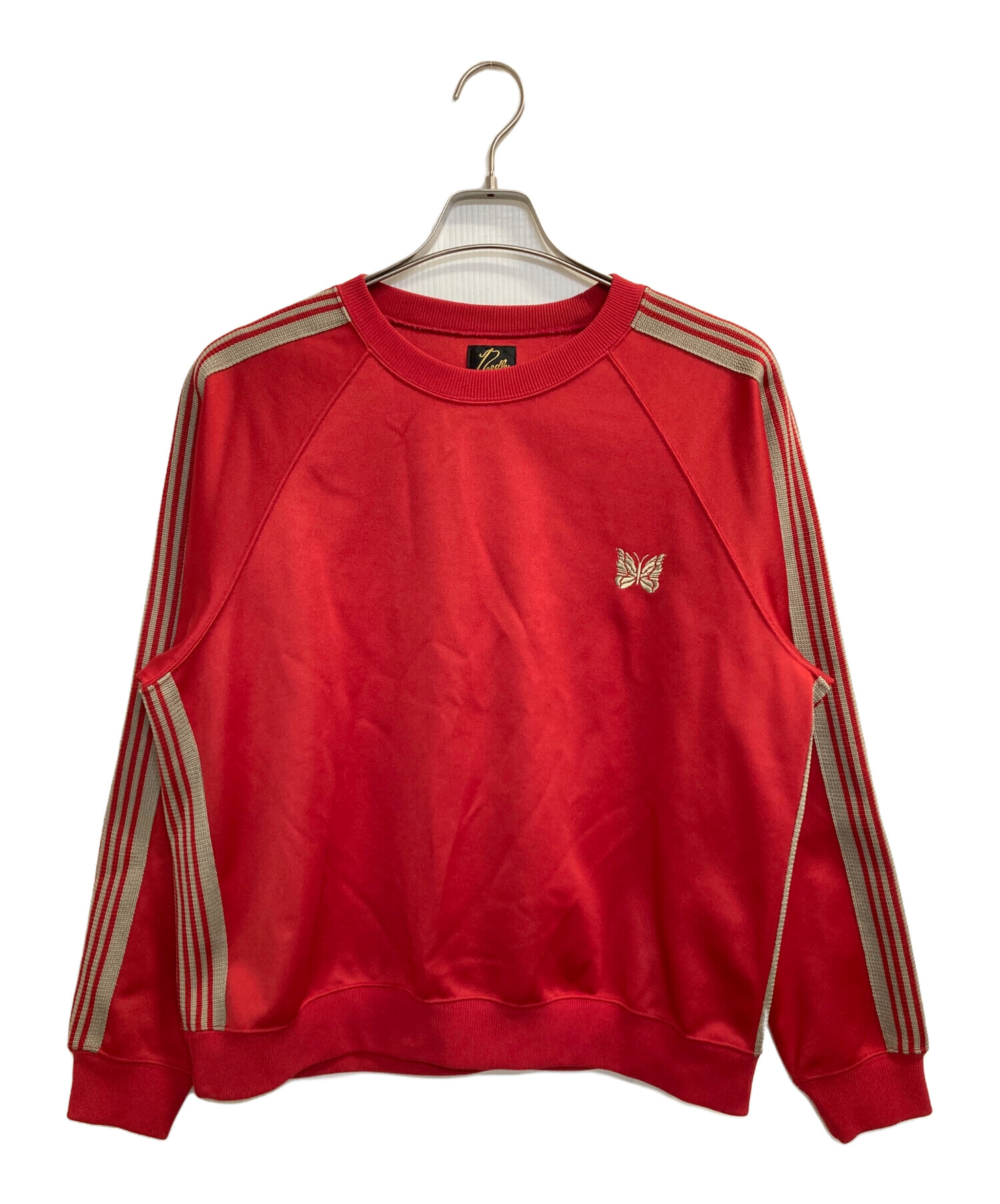【超美品】Needles クルーネックトレーナー　Lサイズ 中古・古着通販】Needles (ニードルズ) Track Crew Neck Shirt レッド