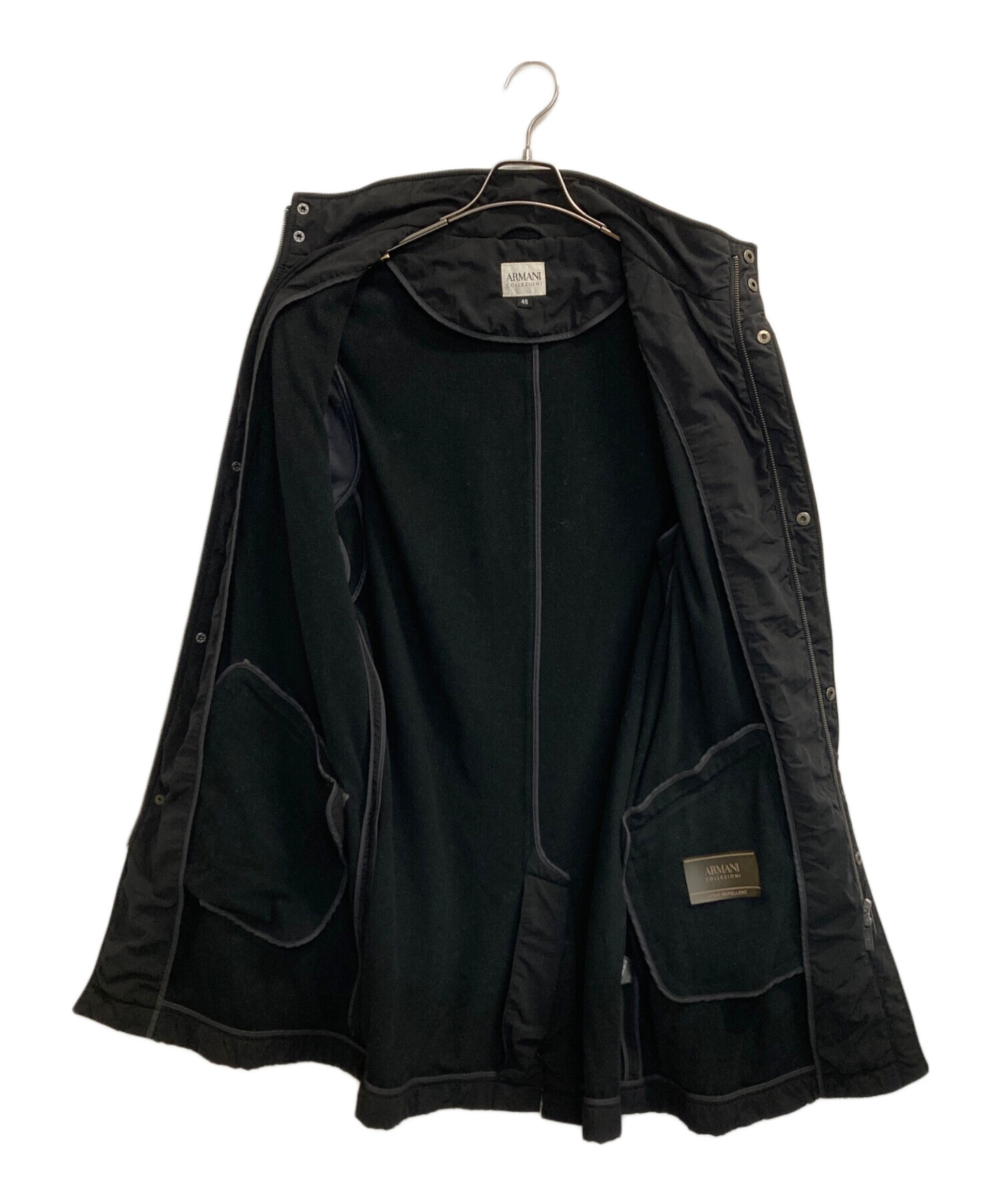 00s Armani Collezioni ジップアップジャケット ブラック 中古・古着通販】ARMANI COLLEZIONI (アルマーニ コレツィオーニ) 00s