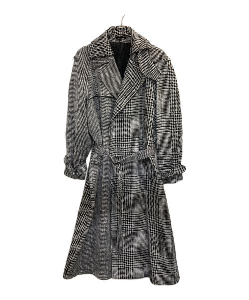 ハ*佐様 EMPORIO ARMANI チェック柄 ロングコート ベルベット 中古・古着通販】EMPORIO ARMANI (エンポリオ アルマーニ) ランダム