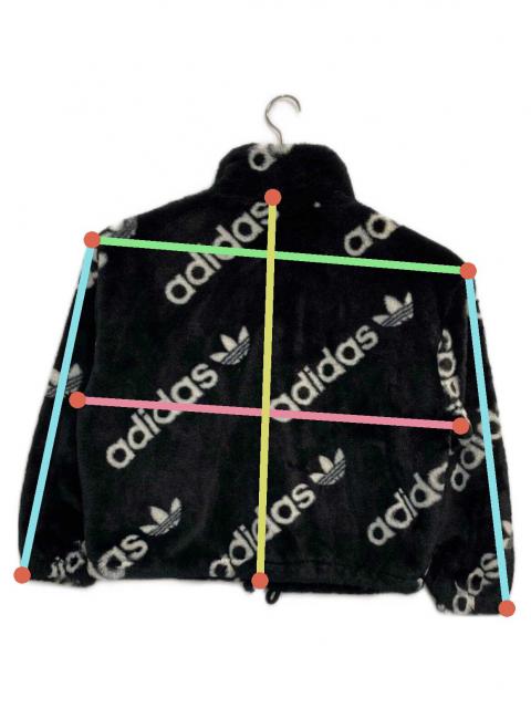 中古・古着通販】adidas (アディダス) ロゴフェイクファージャケット