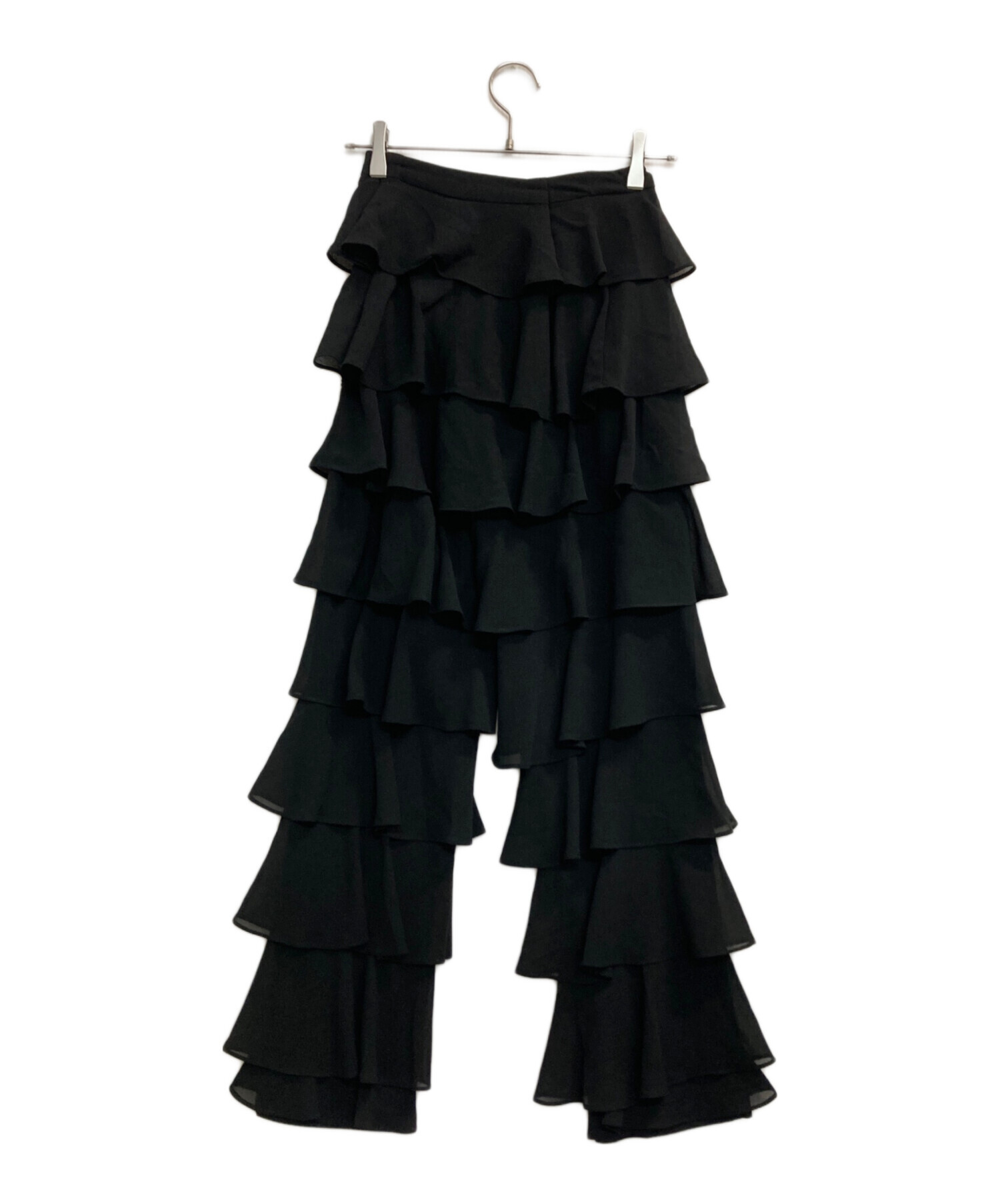 【完売品】sahara ティアードパンツ ブラック 中古・古着通販】SAHARA (サハラ) Tiered Pants ブラック サイズ:記載