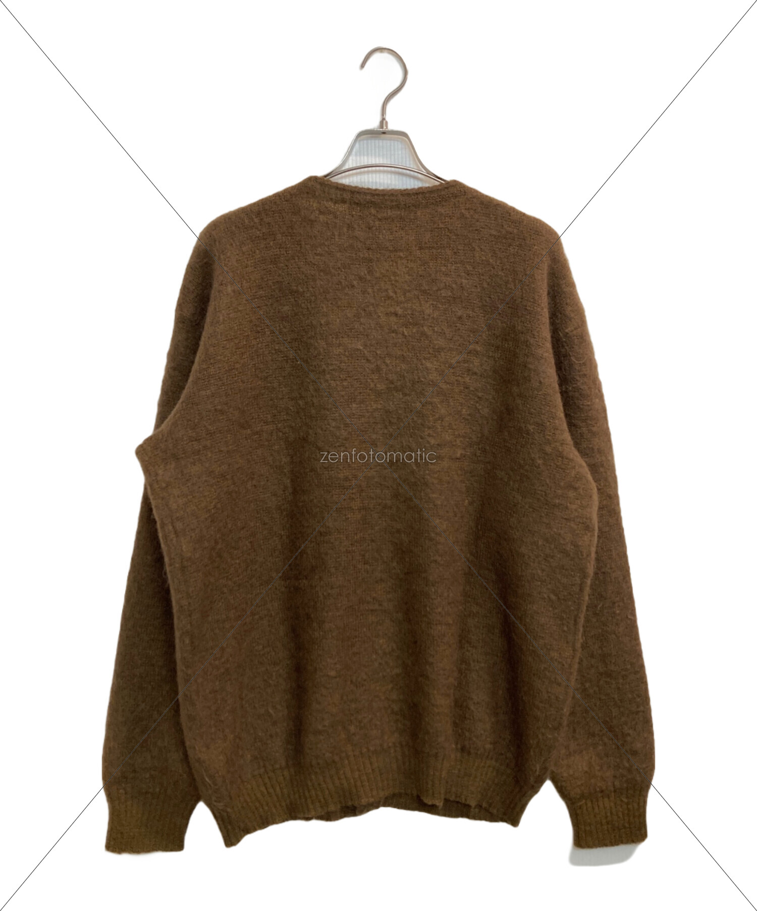 Needles Lサイズ ダークブラウン カーディガン 中古・古着通販】Needles (ニードルズ) モヘヤニットカーディガン