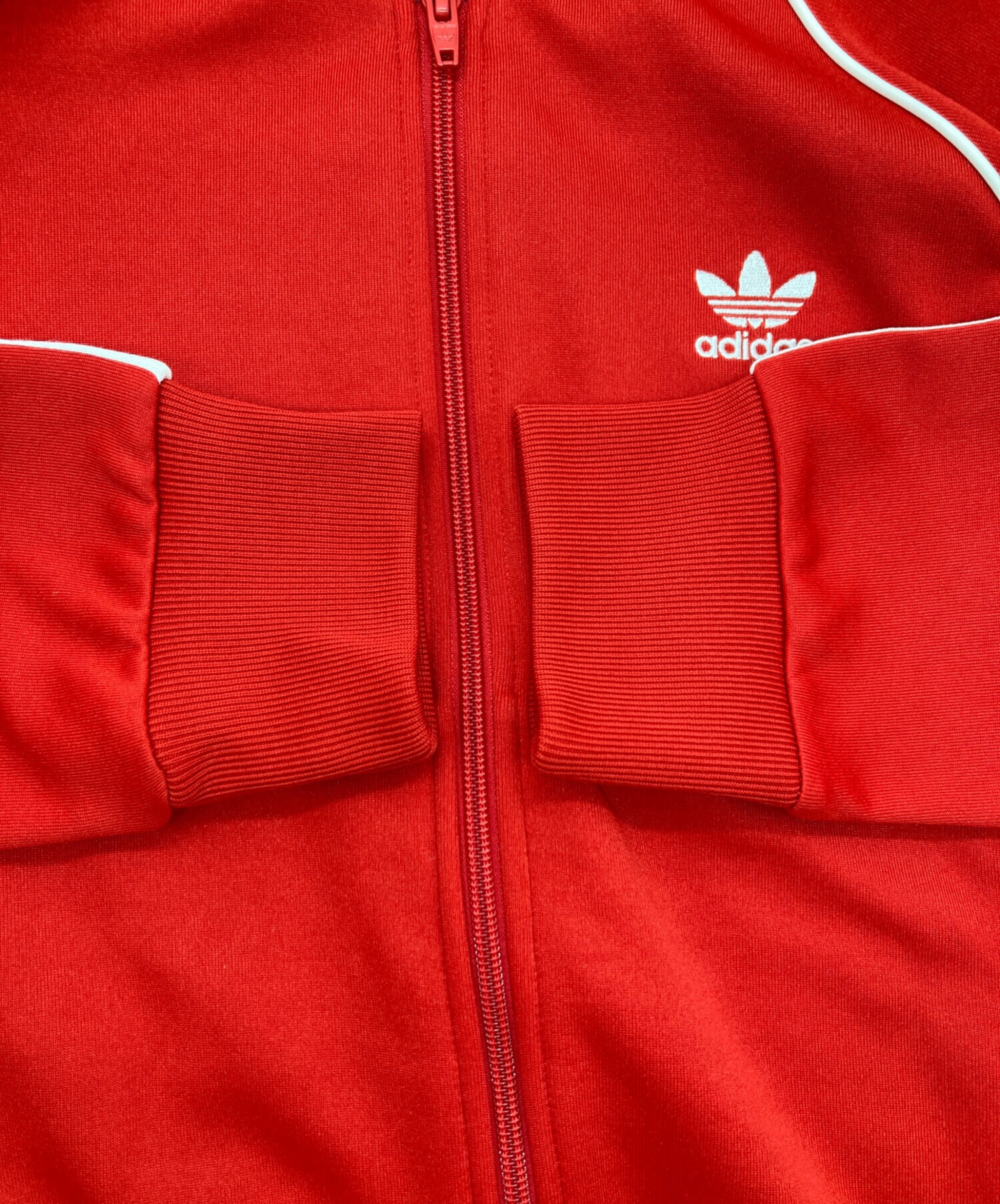 中古・古着通販】adidas (アディダス) トラックジャケット レッド