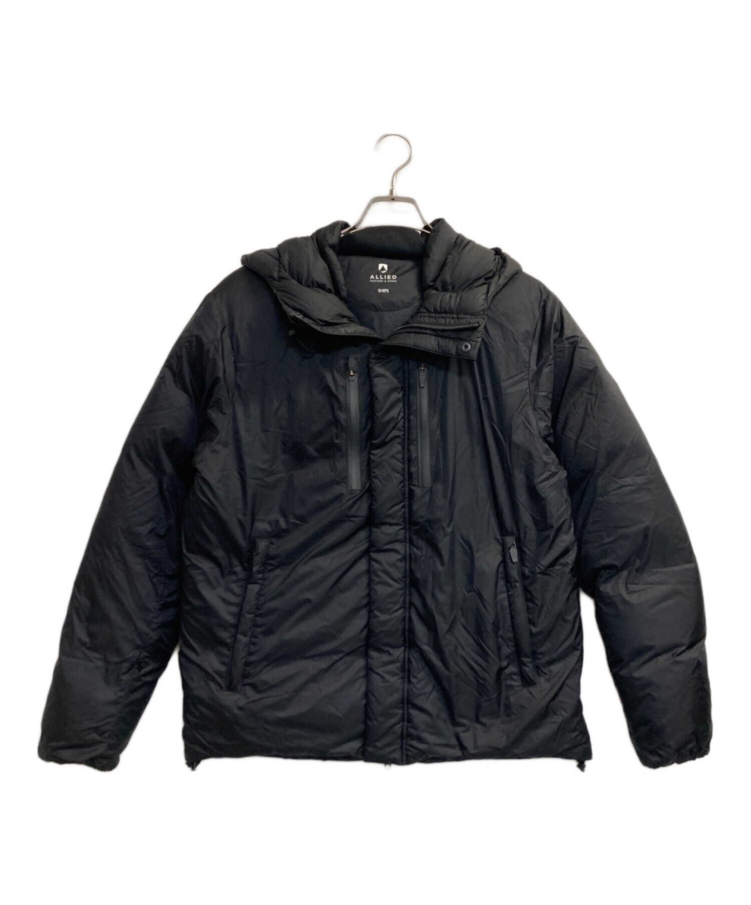 700fill SOFFE ブラック フルジップジャケット M 中古・古着通販】SHIPS (シップス) ALLIED FEATHER & DOWN JACKET