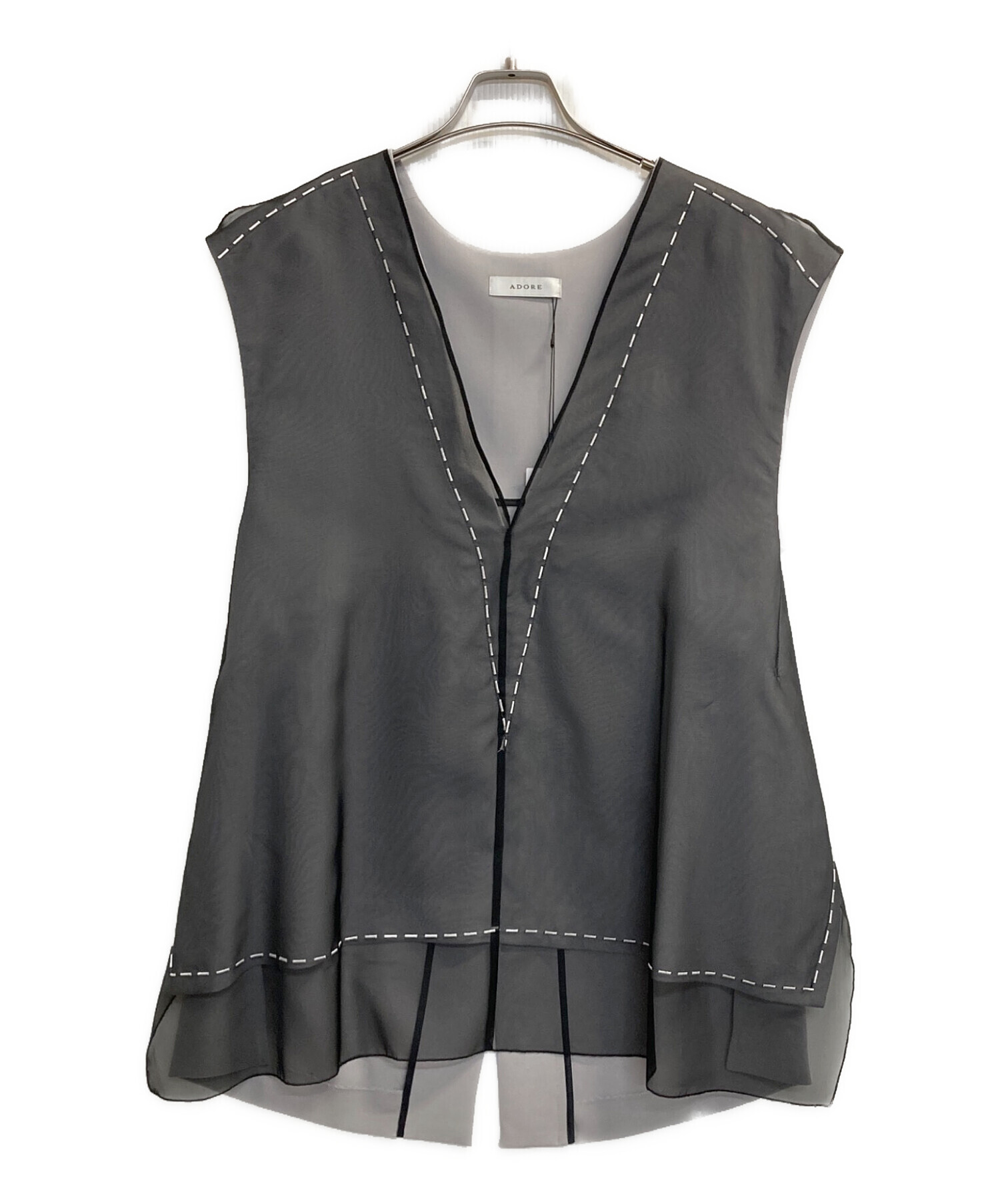 セール❗️未使用24SS ADORE レイヤードエンブロイダリーブラウス 中古・古着通販】ADORE (アドーア) レイヤードエンブロイダリー
