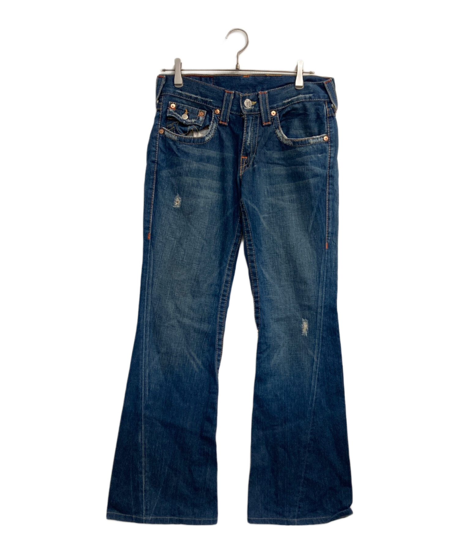 True Religion ダメージ加工 フレアデニム 中古・古着通販】TRUE RELIGION (トゥルー レリジョン) フレアダメージ