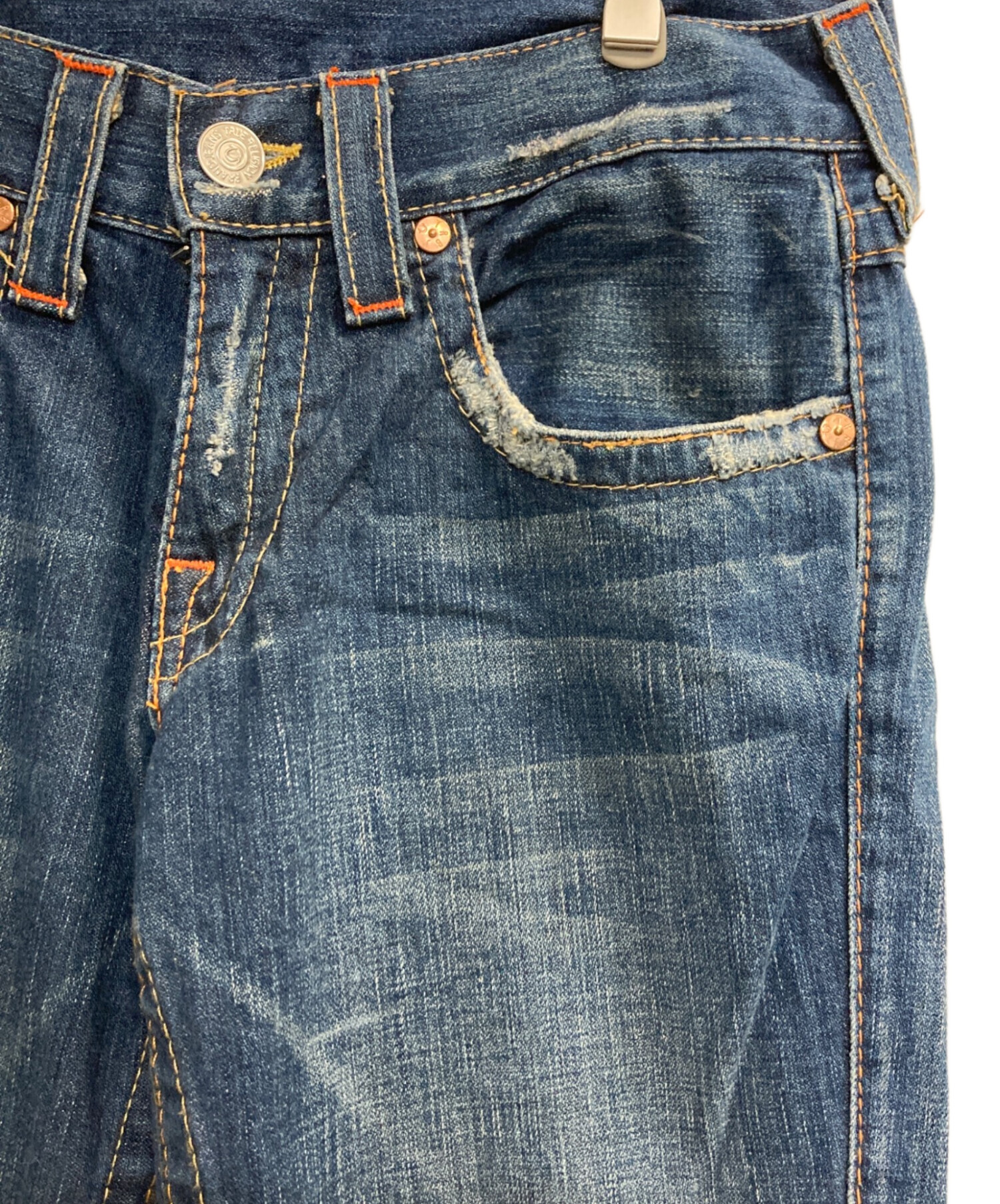 中古・古着通販】TRUE RELIGION (トゥルー レリジョン) フレアダメージ