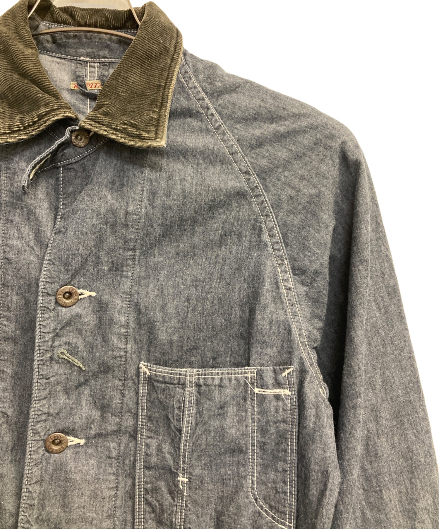 中古・古着通販】KAPITAL (キャピタル) 襟コーデュロイデニム