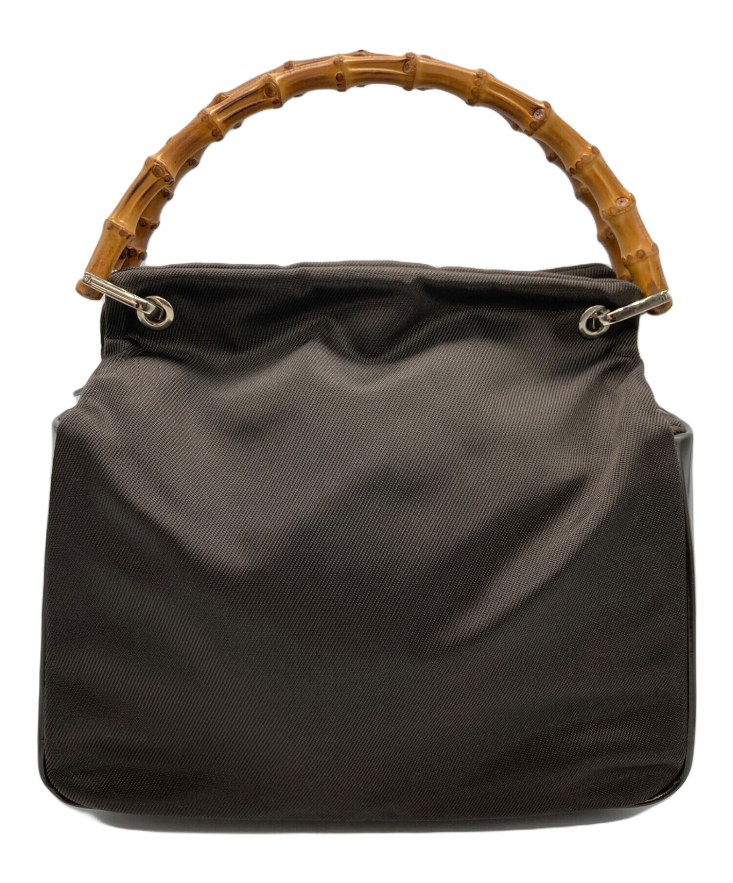 中古・古着通販】GUCCI (グッチ) バンブーハンドルナイロントート 