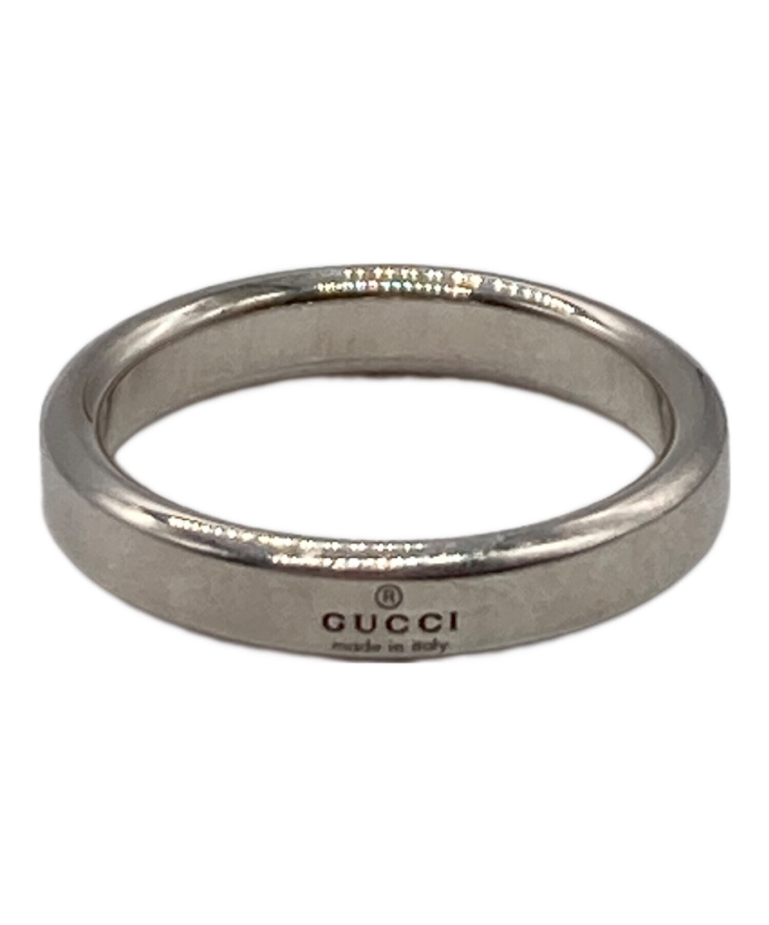 GUCCI シルバー ダイアゴナル 日本サイズ10号 中古・古着通販】GUCCI (グッチ) ダイアゴナルインターロッキングG