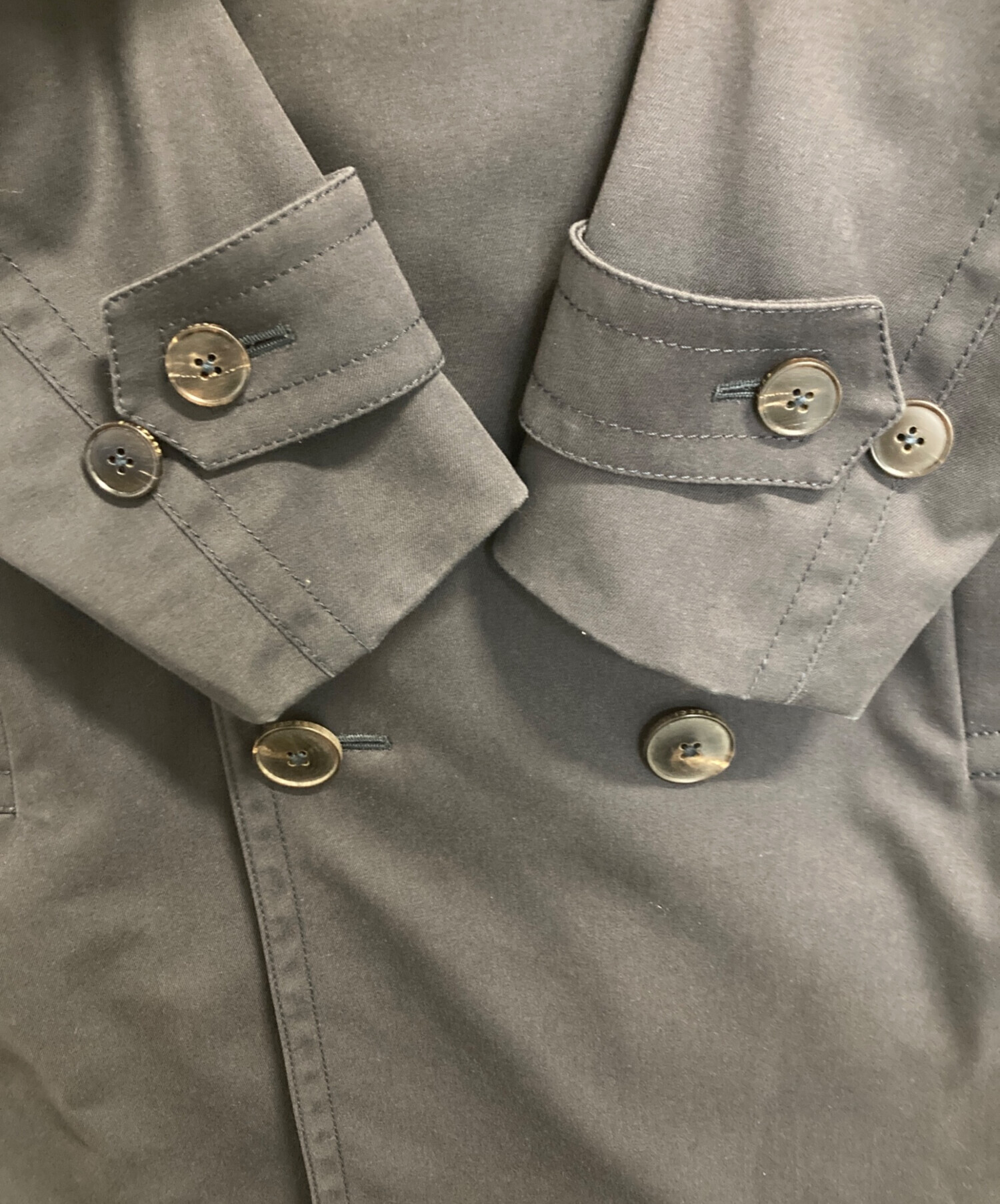 中古・古着通販】GUCCI (グッチ) トレンチコート ブラック サイズ:44