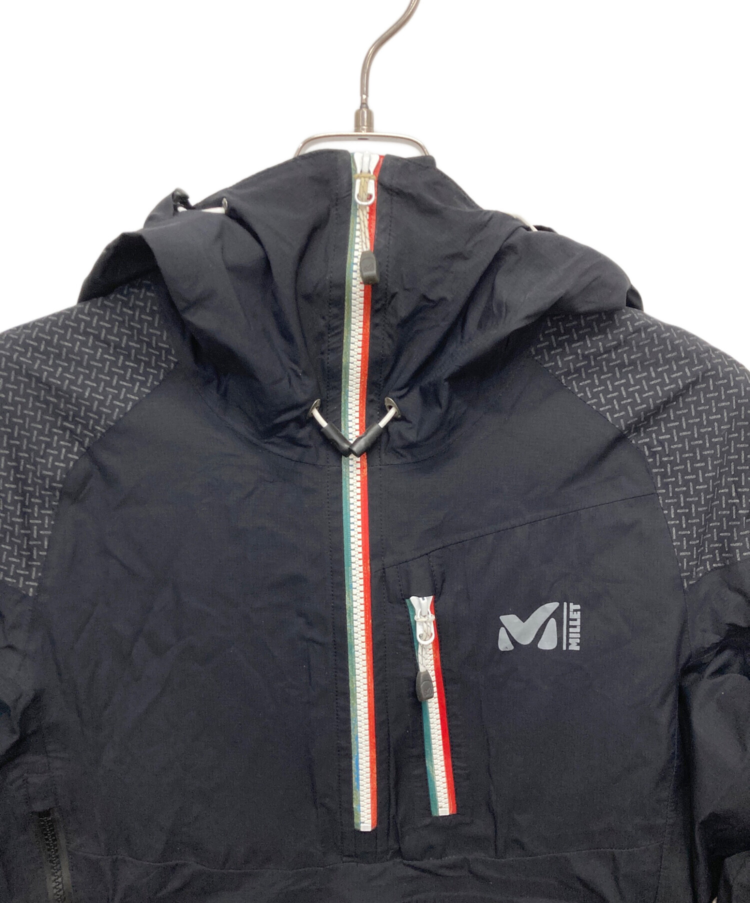 中古・古着通販】MILLET (ミレー) アノラックパーカー ブラック サイズ 