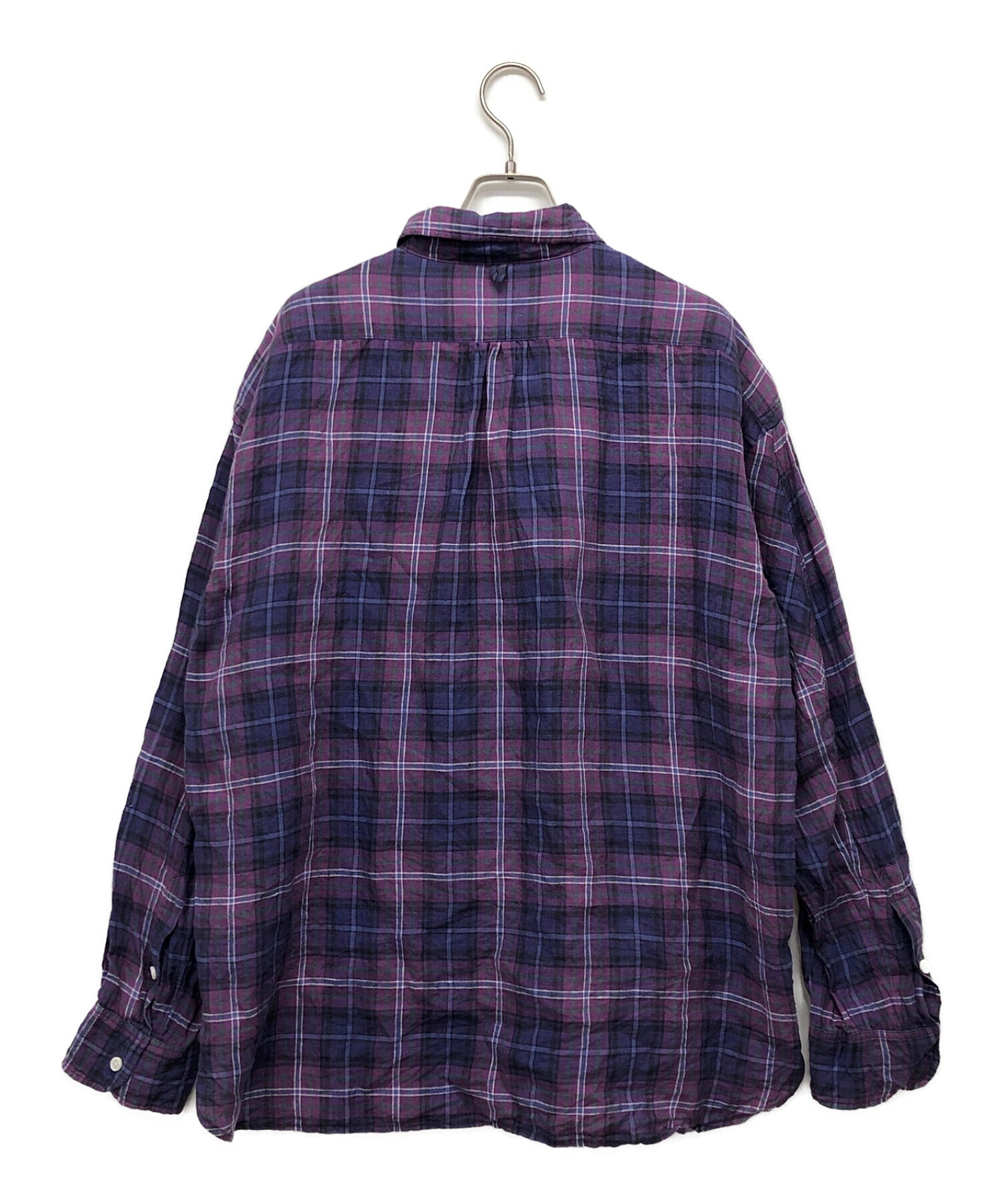 SUNNY ELEMENT シャツ綿100％ チェック柄 総柄 M 000000015472_gLkrP68.jpg