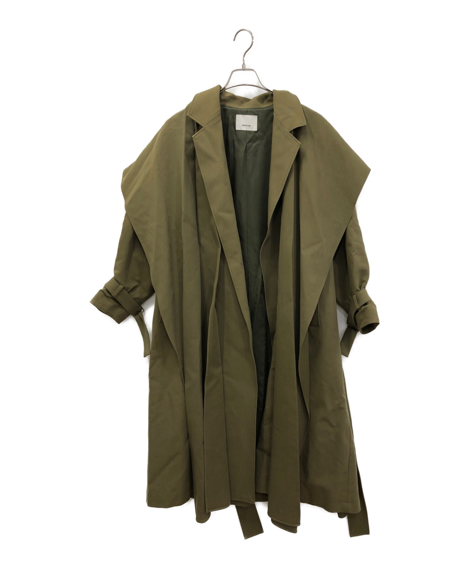 08sircus トレンチコート Satin padded long coat(1 KHAKI): 08sircus