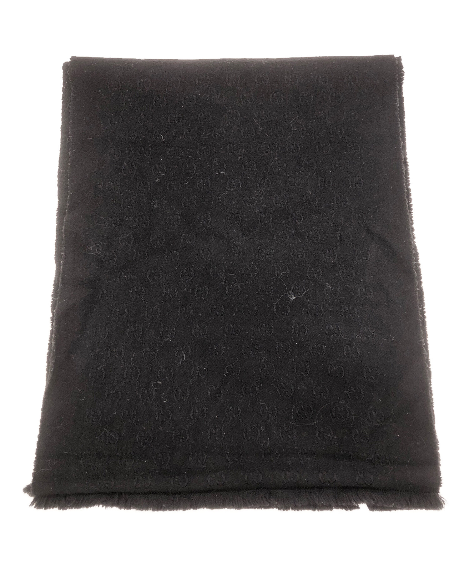 中古・古着通販】GUCCI (グッチ) マフラー ブラック｜ブランド・古着